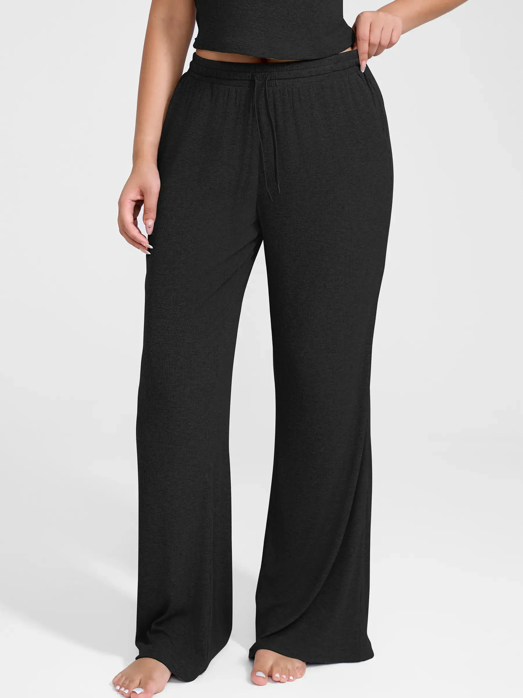 Feelingirl Breathable Ribbed Loungewear Pants - Image 3