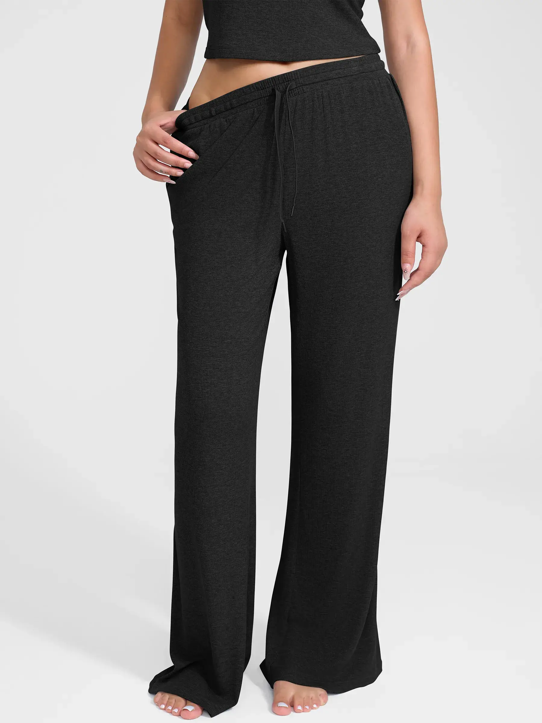Feelingirl Breathable Ribbed Loungewear Pants - Image 5