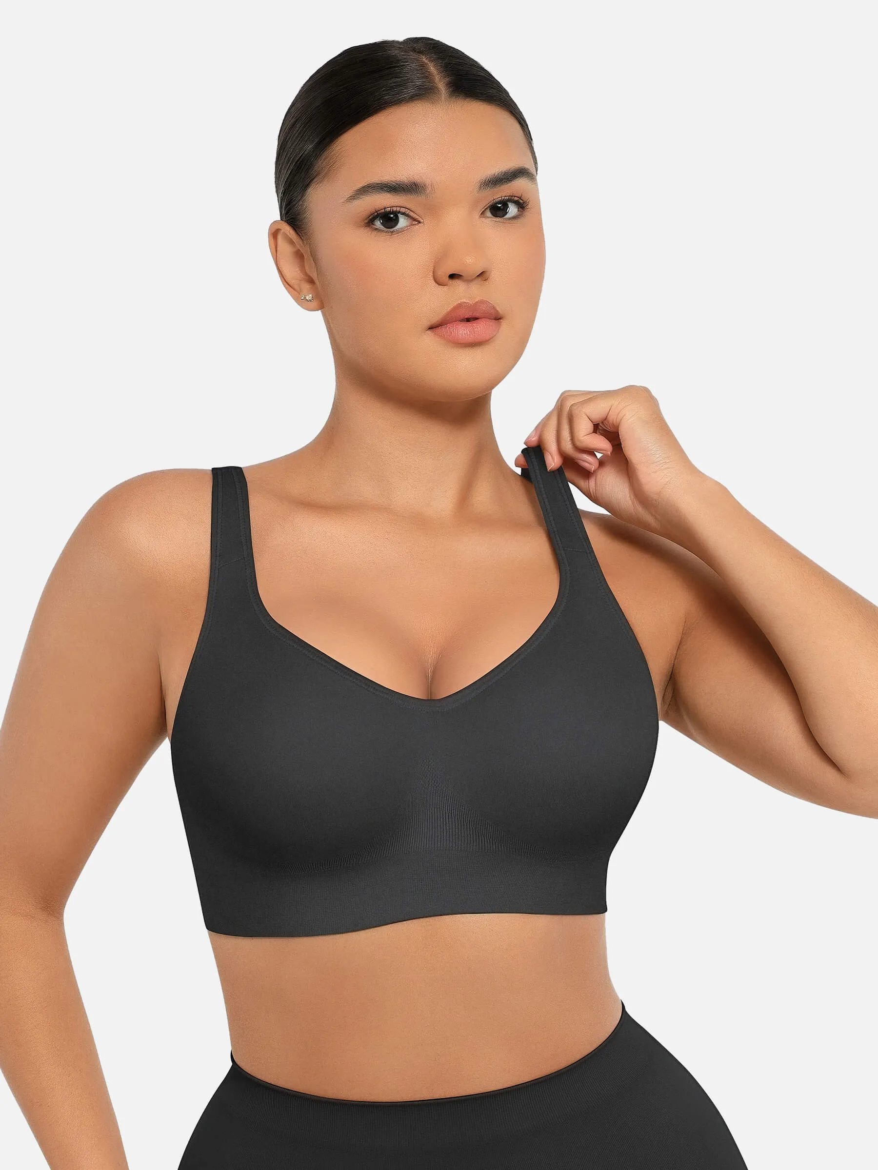 Feelingirl Built-in Soft Cups Full Coverage Wireless Bra - Image 10