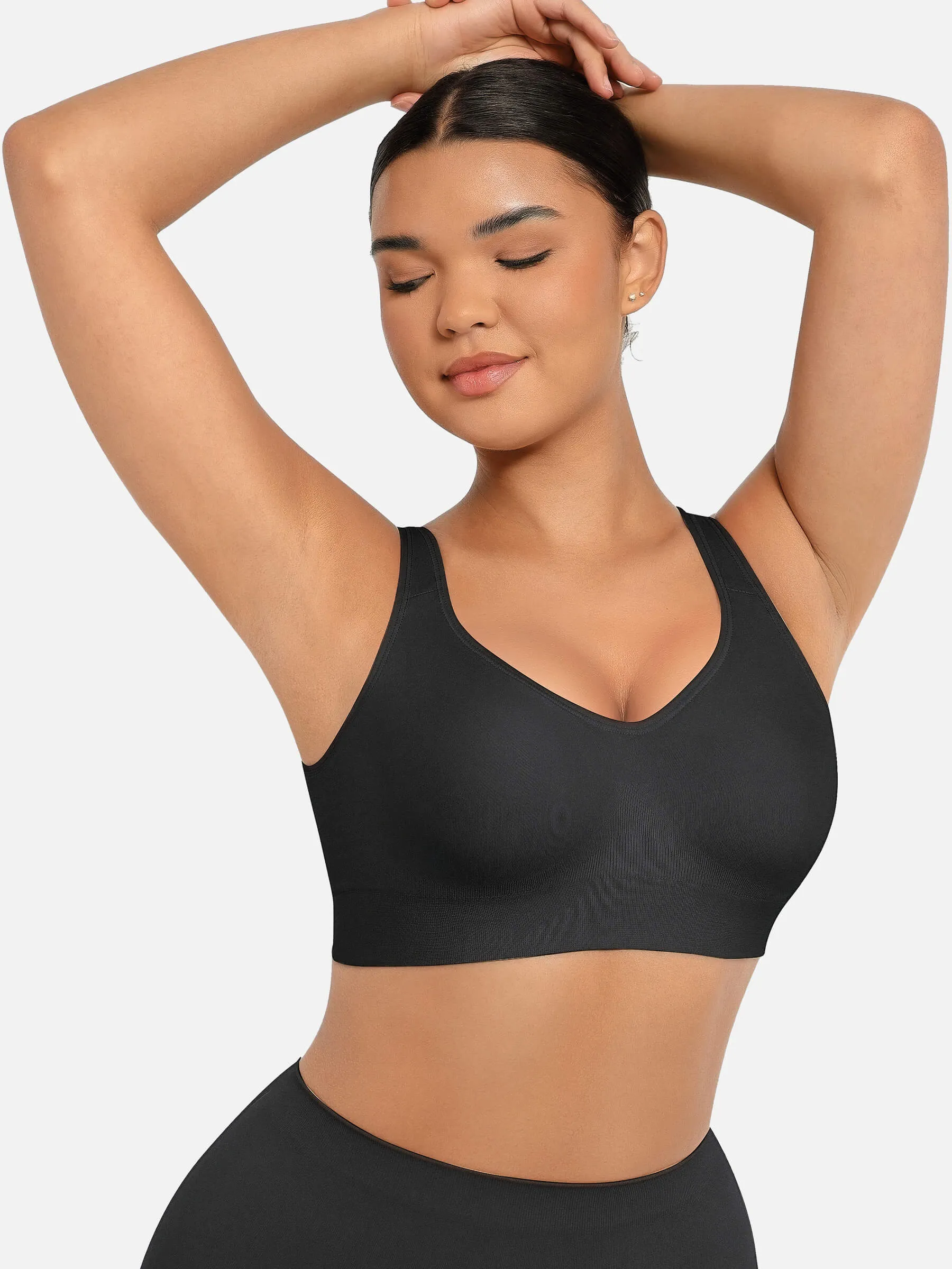 Feelingirl Built-in Soft Cups Full Coverage Wireless Bra - Image 14