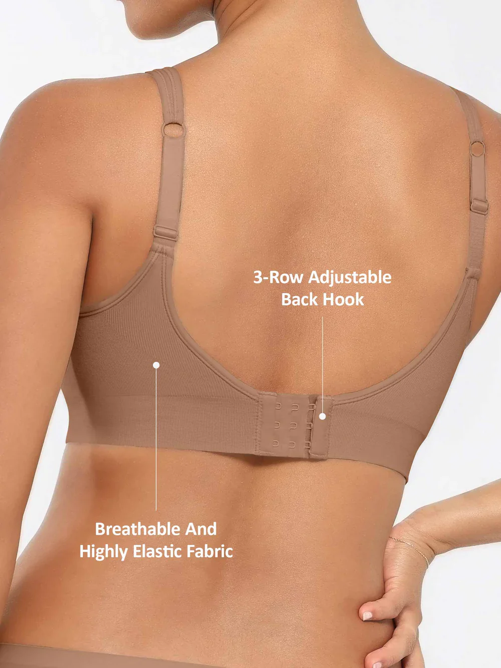 Feelingirl Built-in Soft Cups Full Coverage Wireless Bra - Image 21