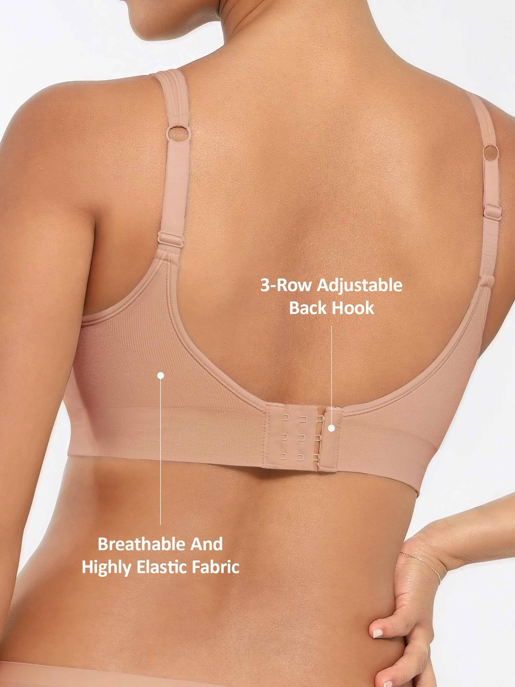 Feelingirl Built-in Soft Cups Full Coverage Wireless Bra - Image 48