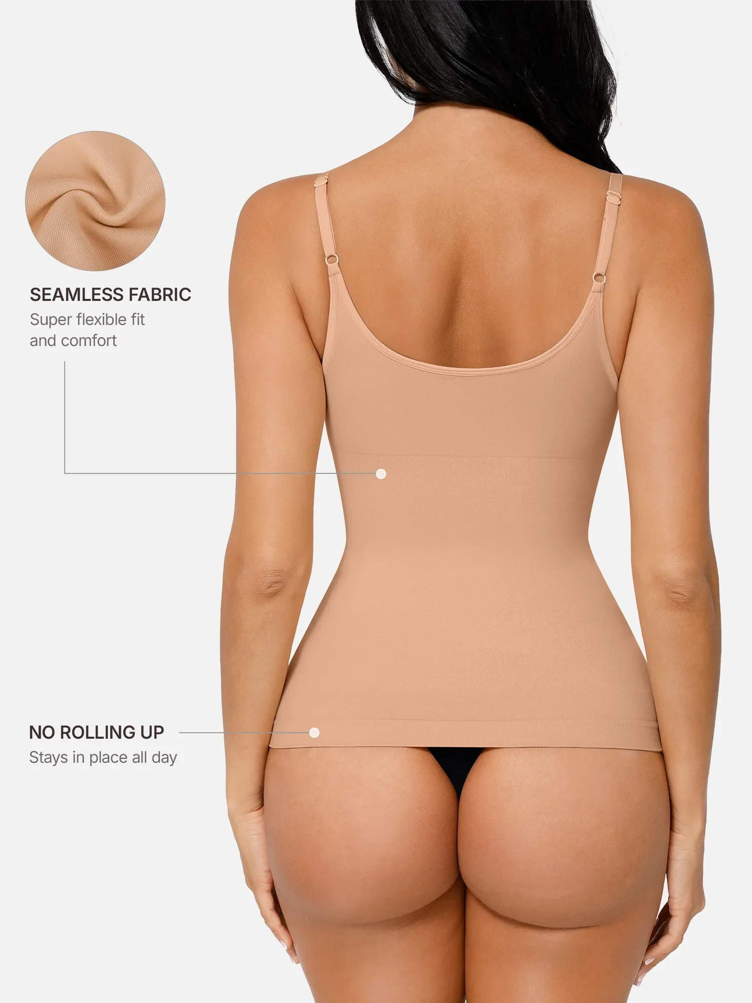Feelingirl Bust Support Waist and Abdomen Control Shape Tank Top Vest - Image 4