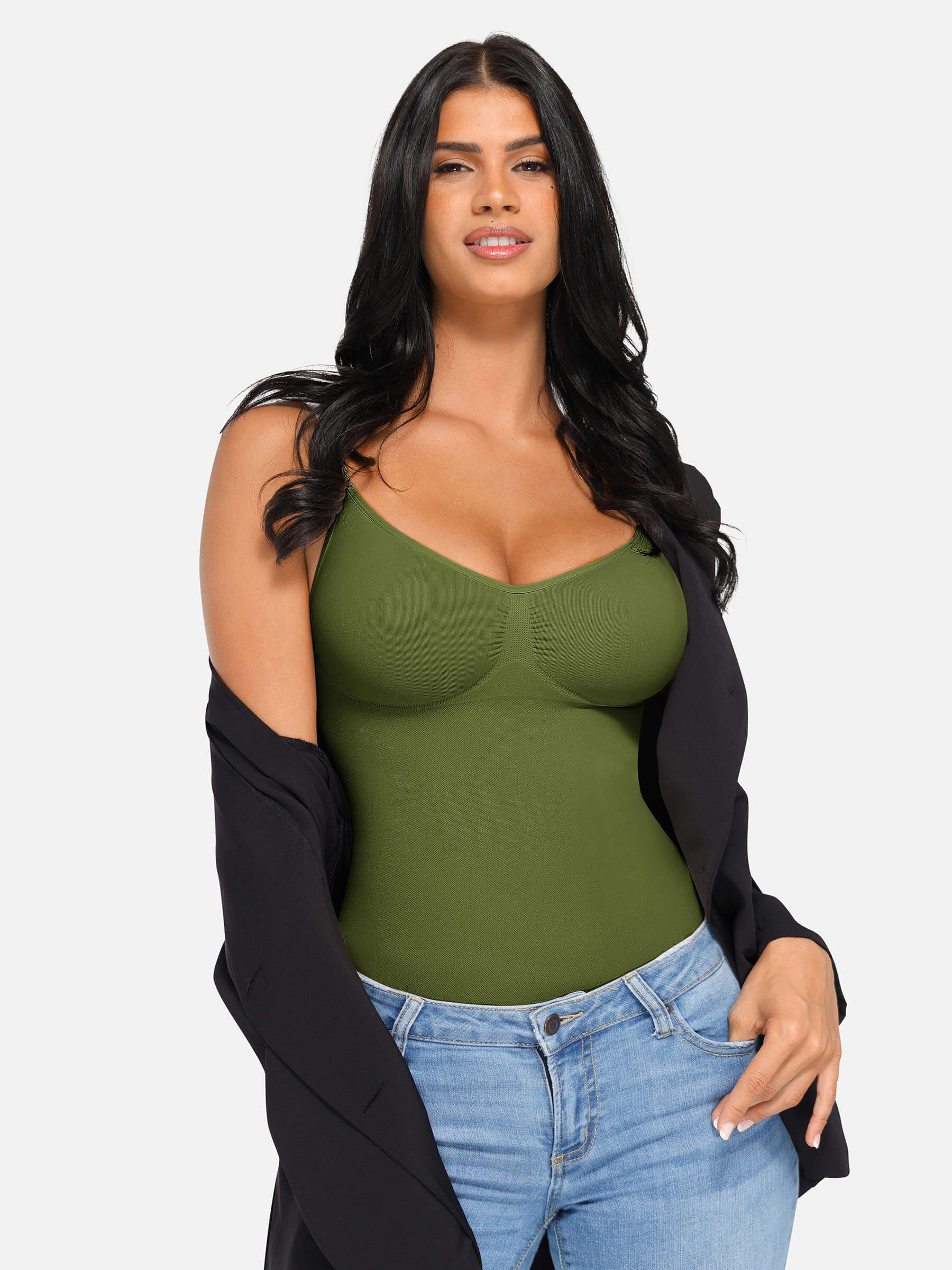 Feelingirl Bust Support Waist and Abdomen Control Shape Tank Top Vest - Image 40