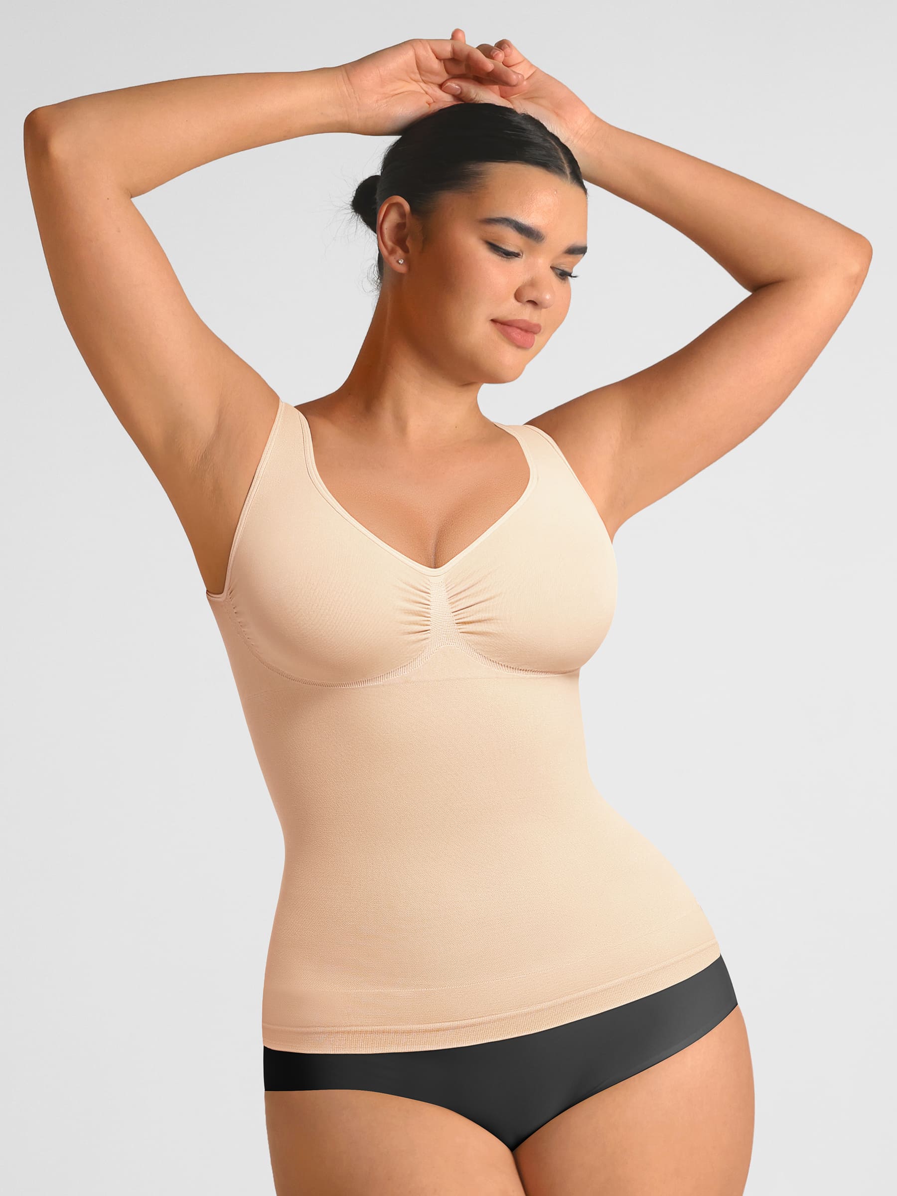 Feelingirl Bust Support Waist and Abdomen Control Shape  Wide Straps Tank Top - Image 11