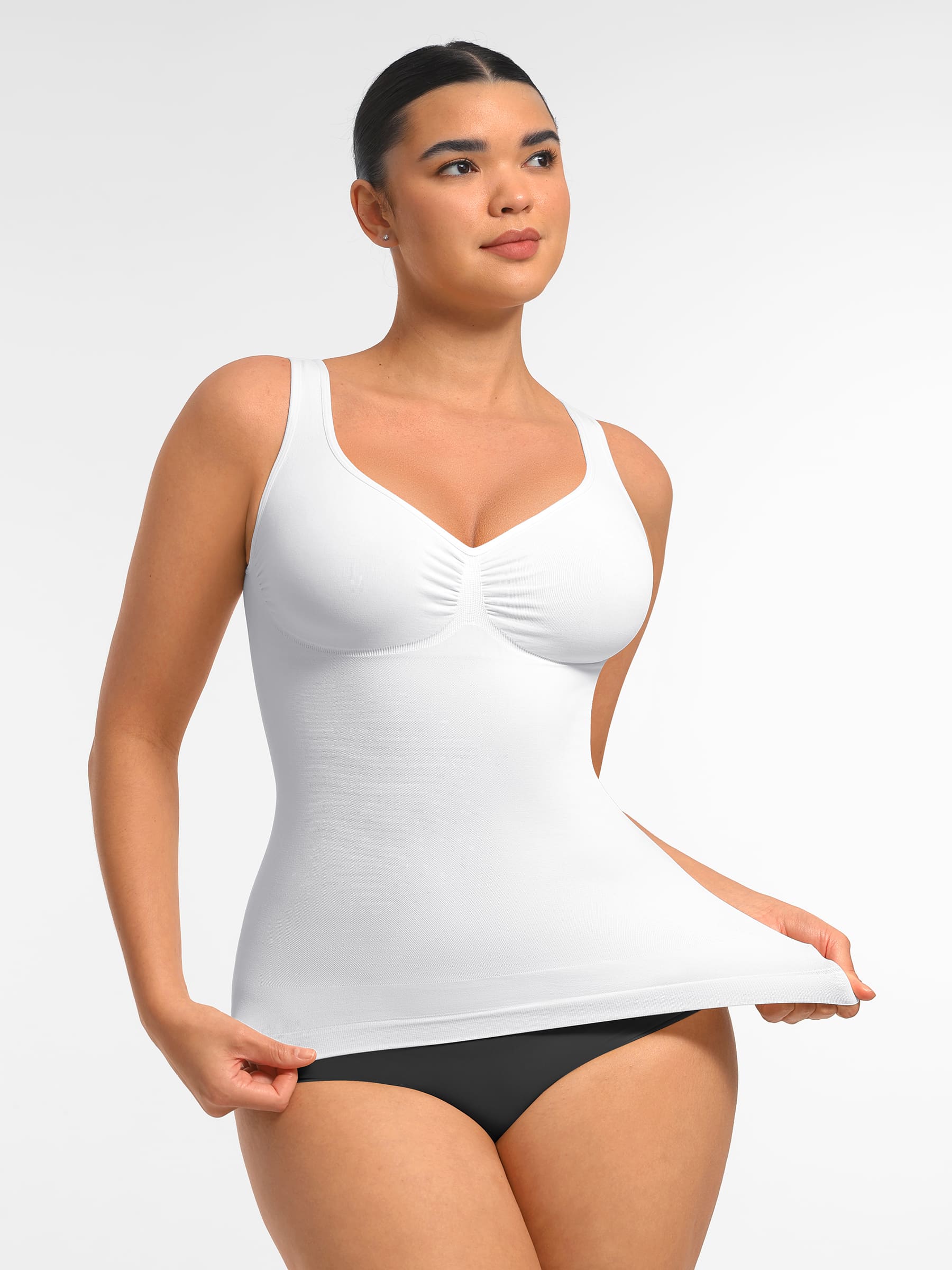 Feelingirl Bust Support Waist and Abdomen Control Shape  Wide Straps Tank Top - Image 26