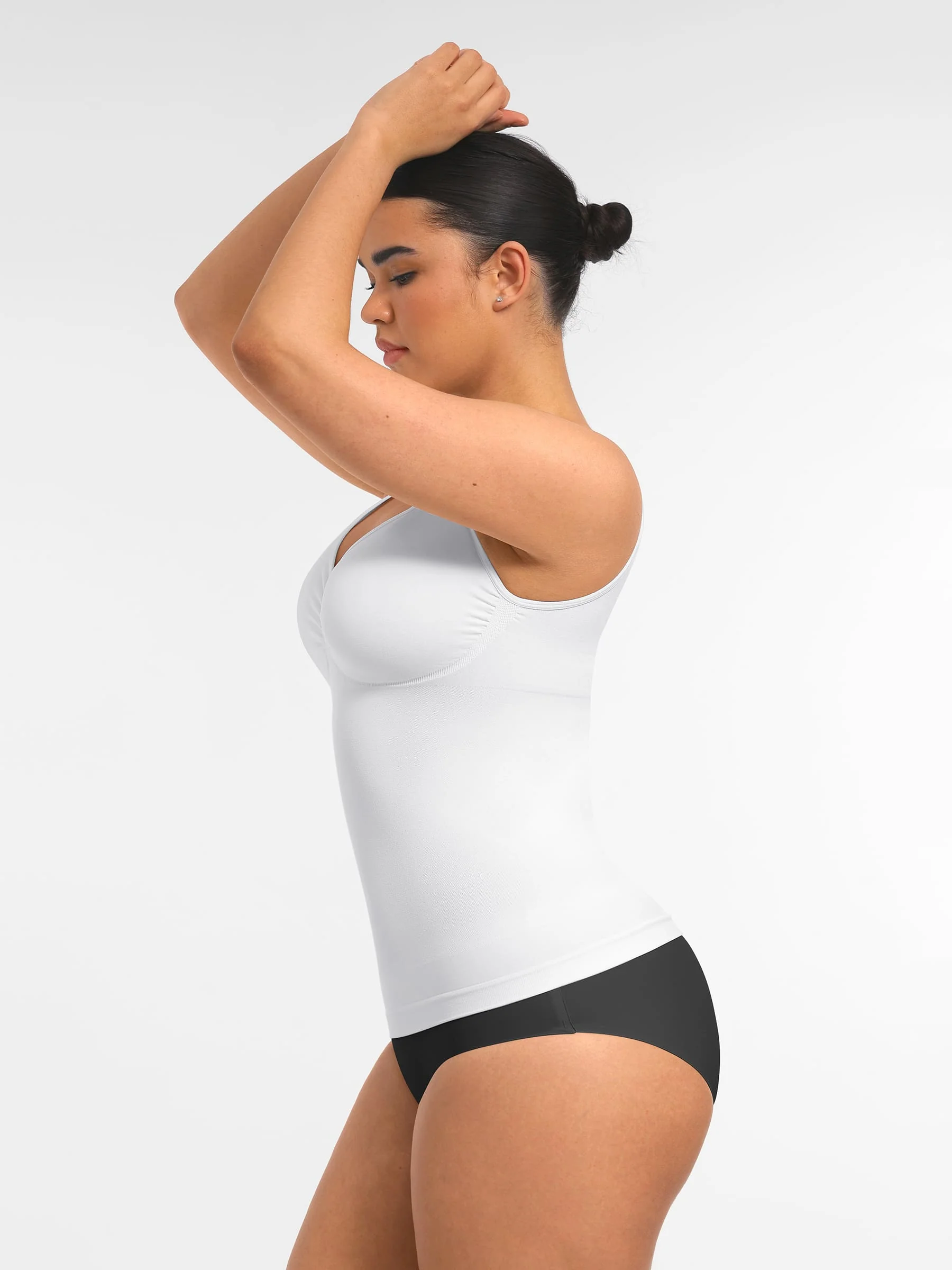 Feelingirl Bust Support Waist and Abdomen Control Shape  Wide Straps Tank Top - Image 28