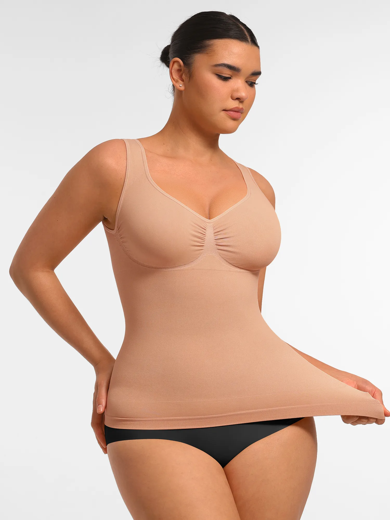 Feelingirl Bust Support Waist and Abdomen Control Shape  Wide Straps Tank Top - Image 33