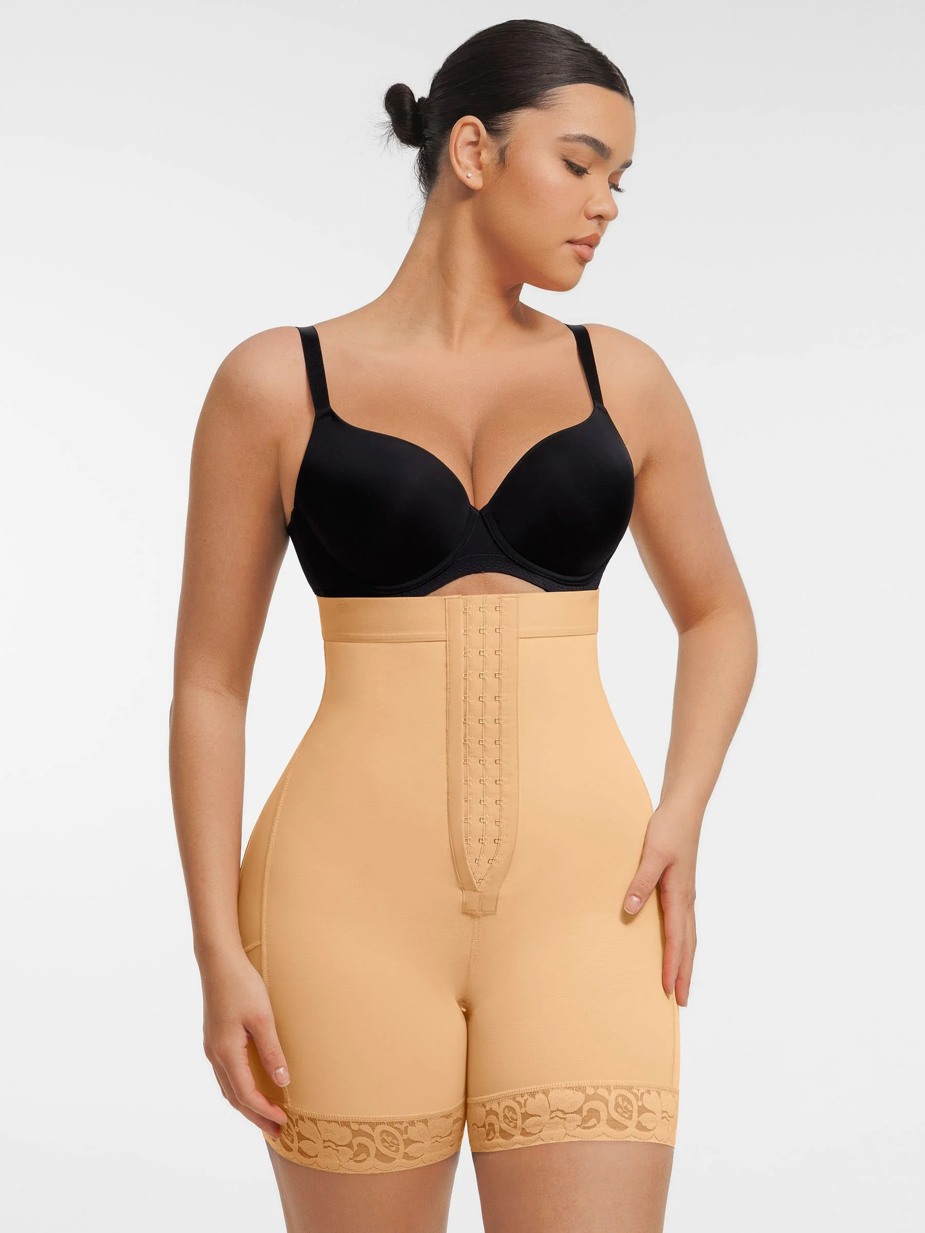 Feelingirl Butt Lifting Body Shaper with Zip Crotch Smooth Tummy Control - Image 11