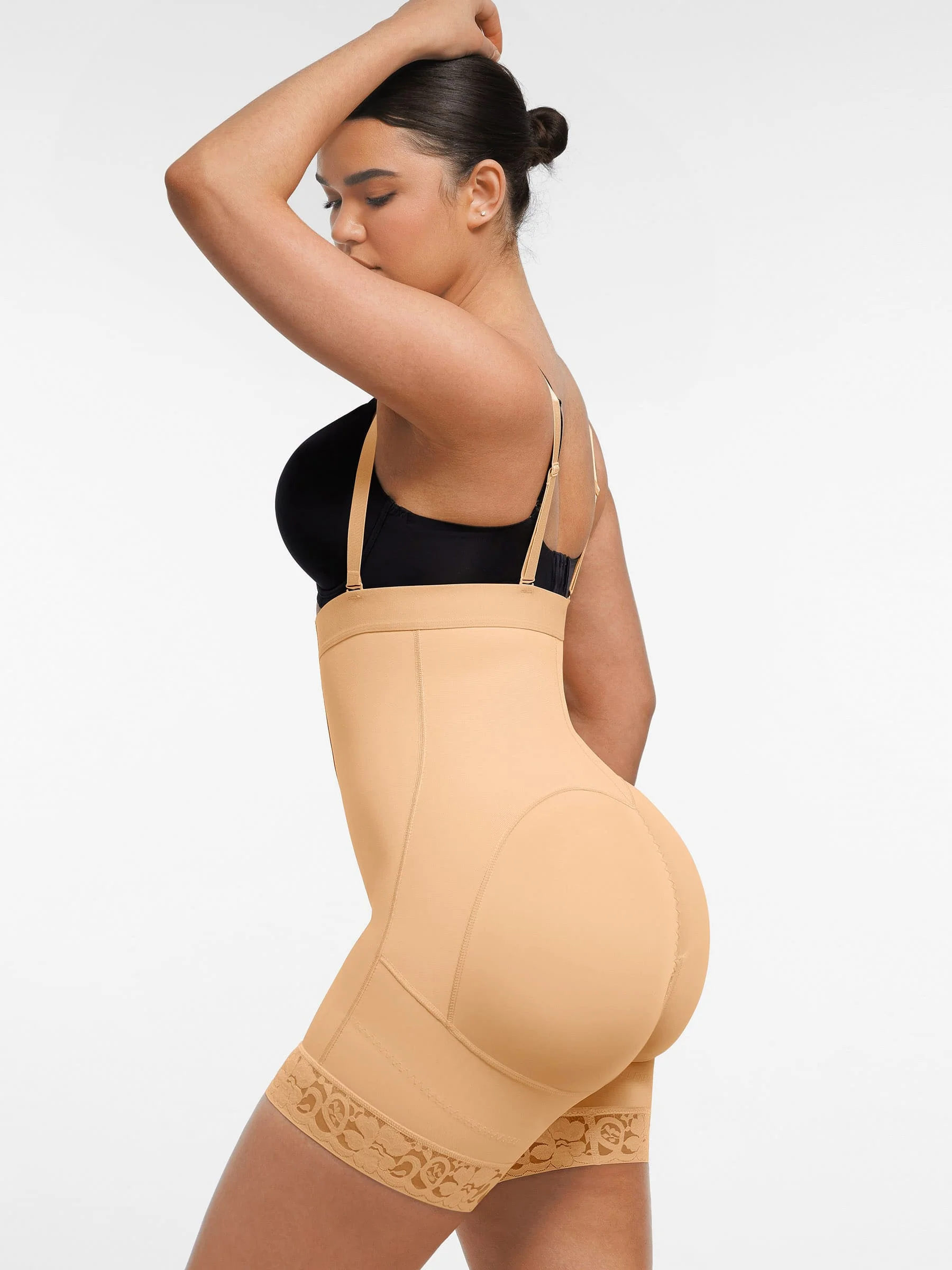 Feelingirl Butt Lifting Body Shaper with Zip Crotch Smooth Tummy Control - Image 12