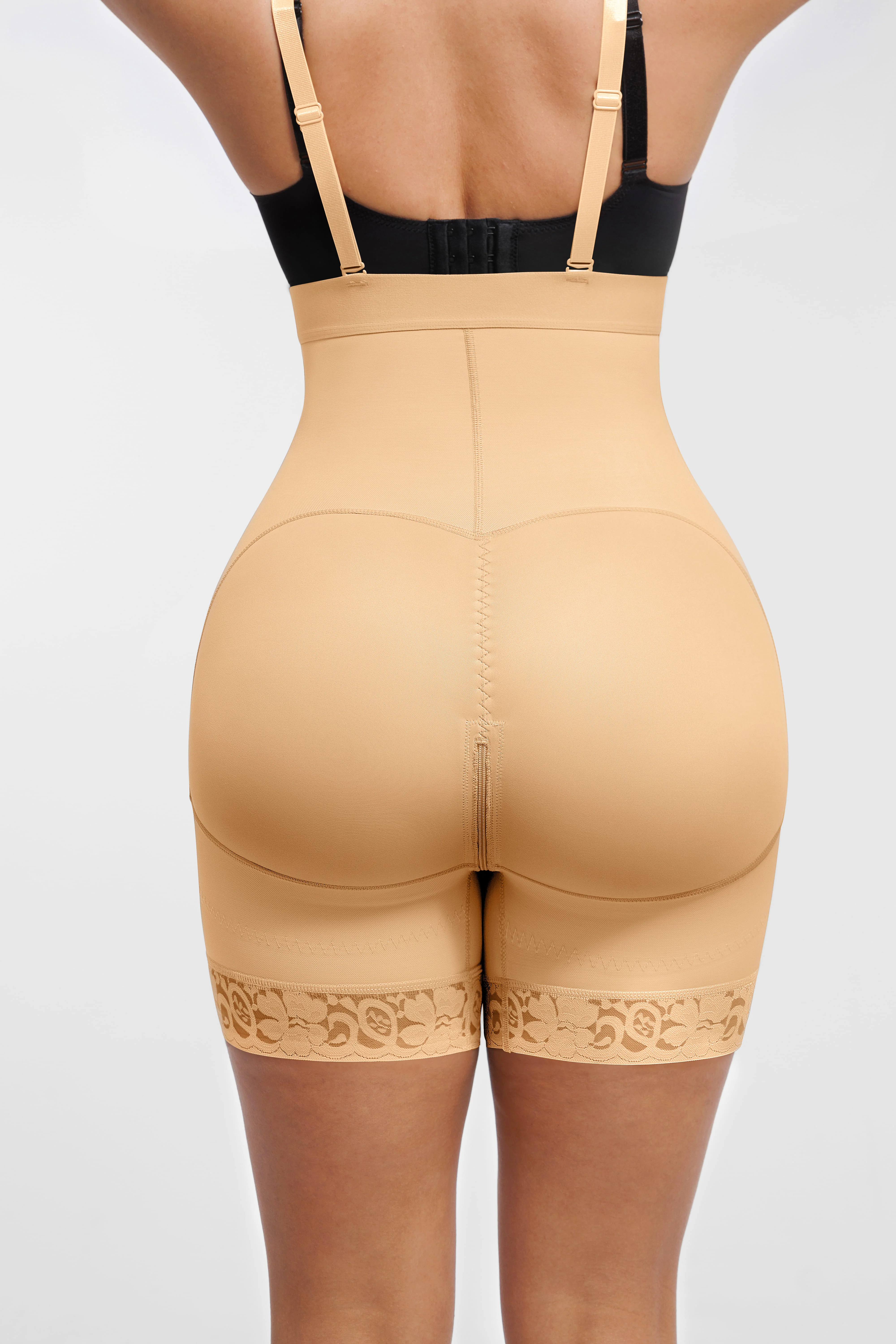 Feelingirl Butt Lifting Body Shaper with Zip Crotch Smooth Tummy Control - Image 14