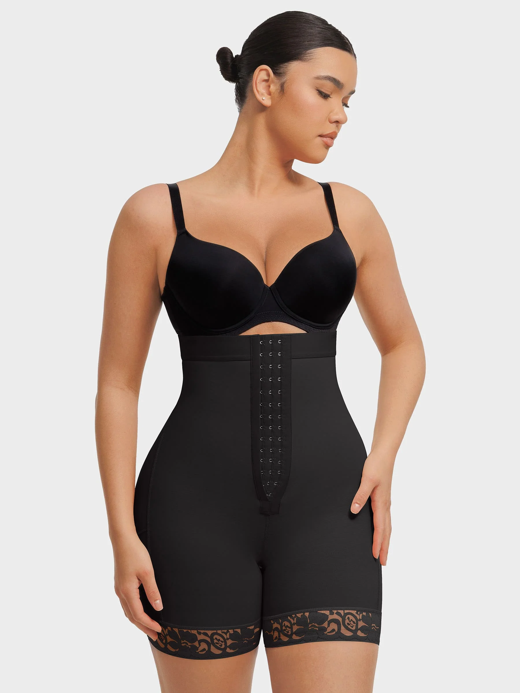 Feelingirl Butt Lifting Body Shaper with Zip Crotch Smooth Tummy Control - Image 4