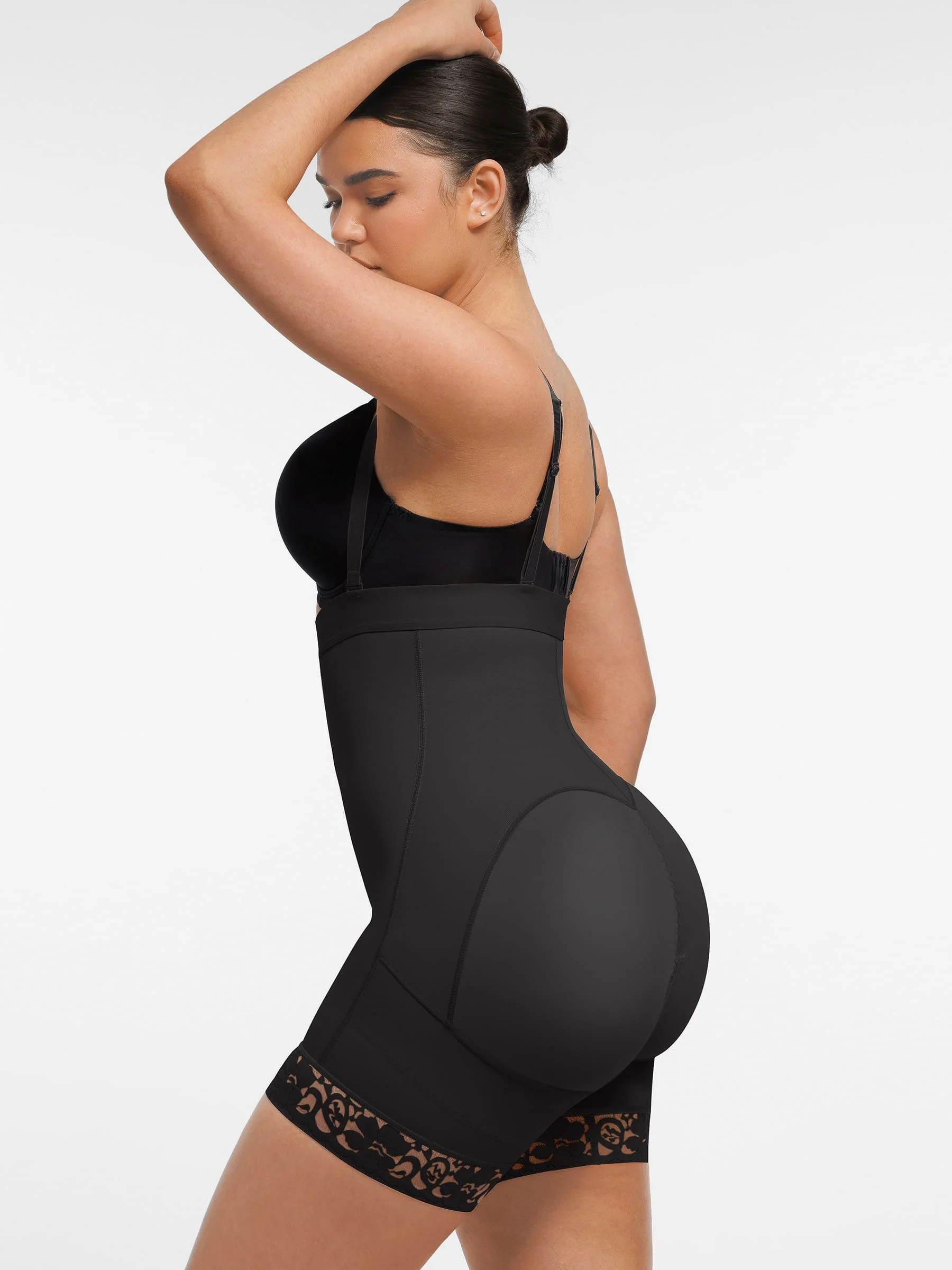 Feelingirl Butt Lifting Body Shaper with Zip Crotch Smooth Tummy Control - Image 6