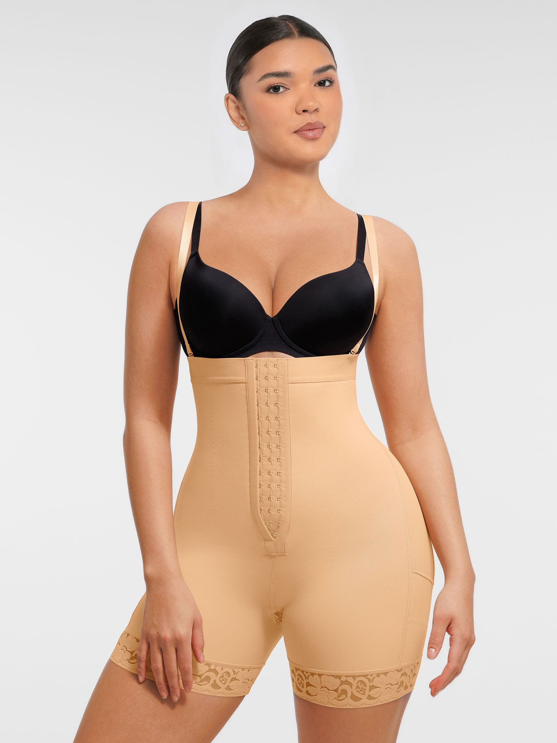 Feelingirl Butt Lifting Body Shaper with Zip Crotch Smooth Tummy Control - Image 8