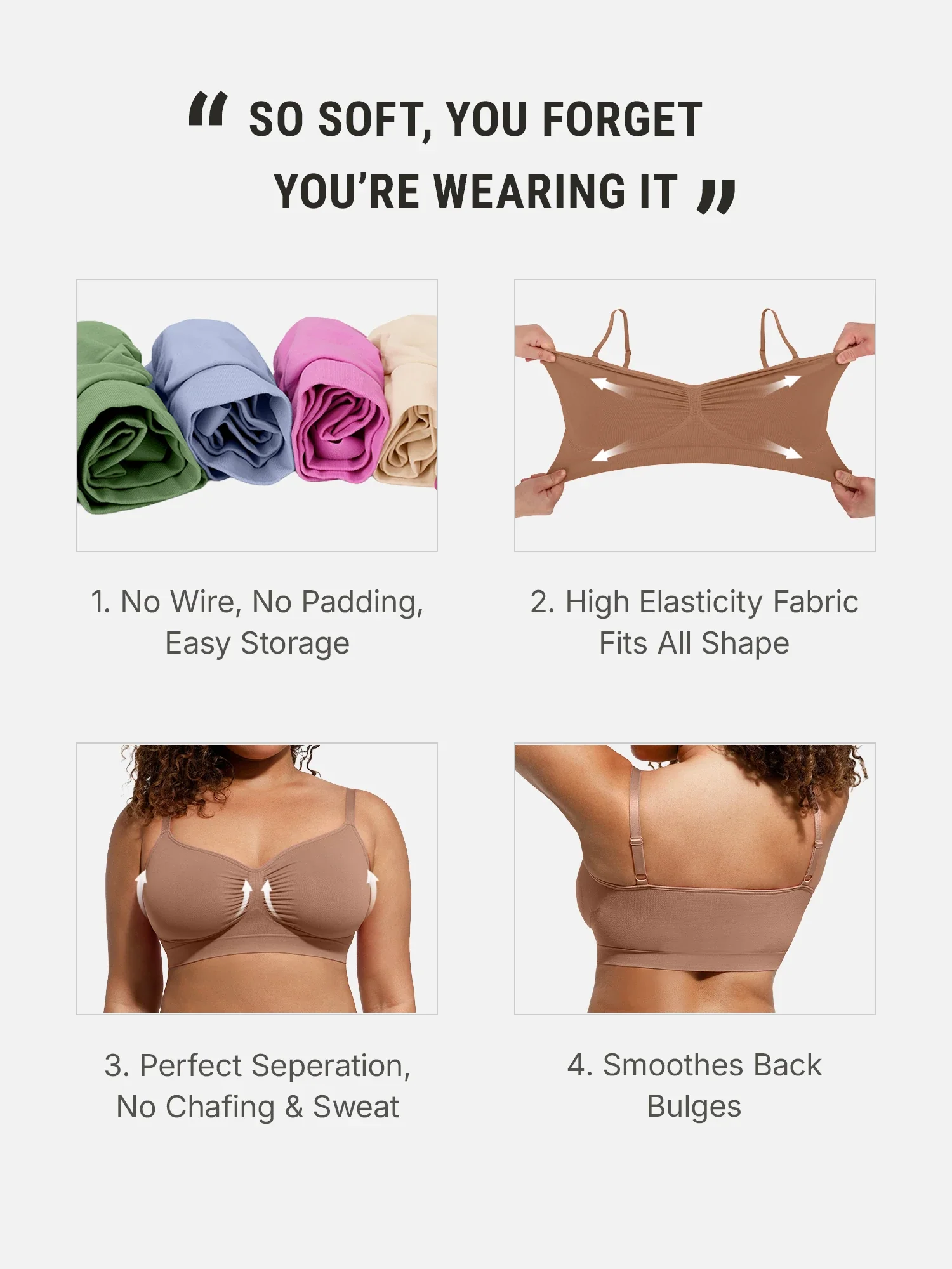 Feelingirl Smooth Seamless Comfort Wireless Bra - Image 29