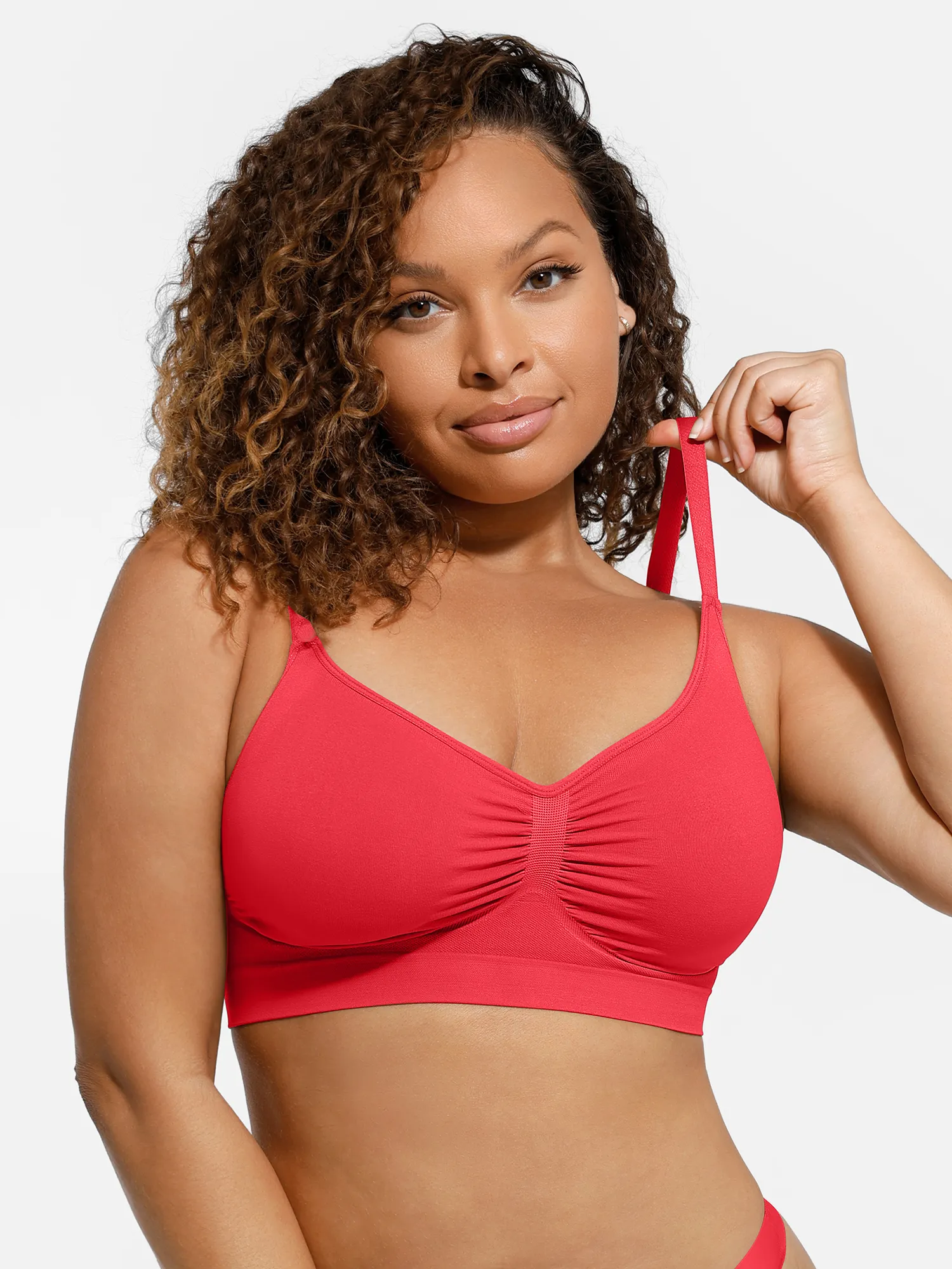 Feelingirl Everyday Wireless Bra Unlined Soft Bra - Image 89