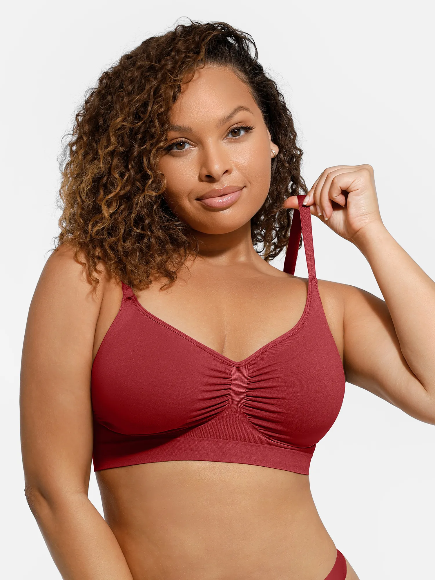 Feelingirl Everyday Wireless Bra Unlined Soft Bra - Image 81