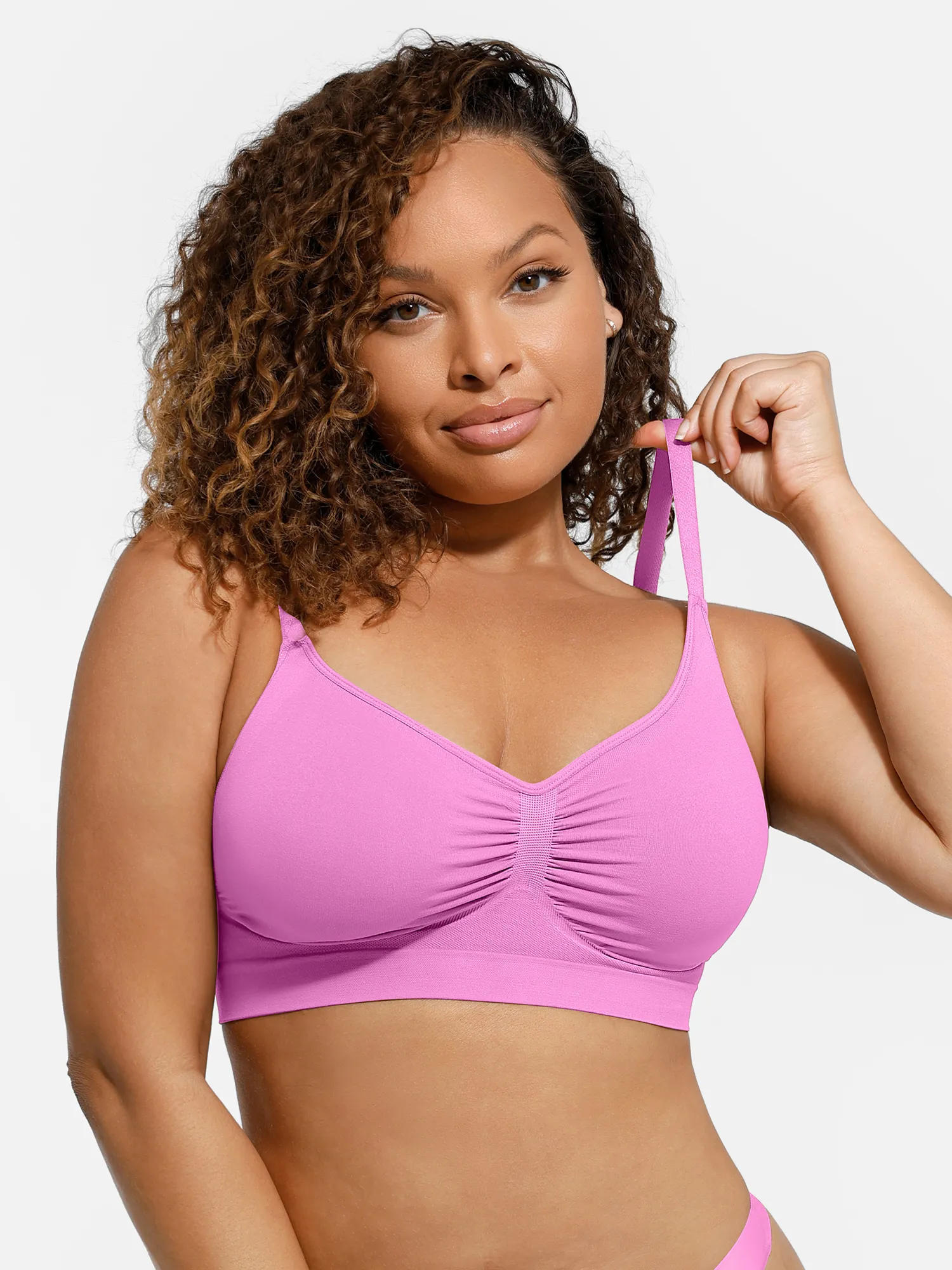 Feelingirl Everyday Wireless Bra Unlined Soft Bra - Image 65