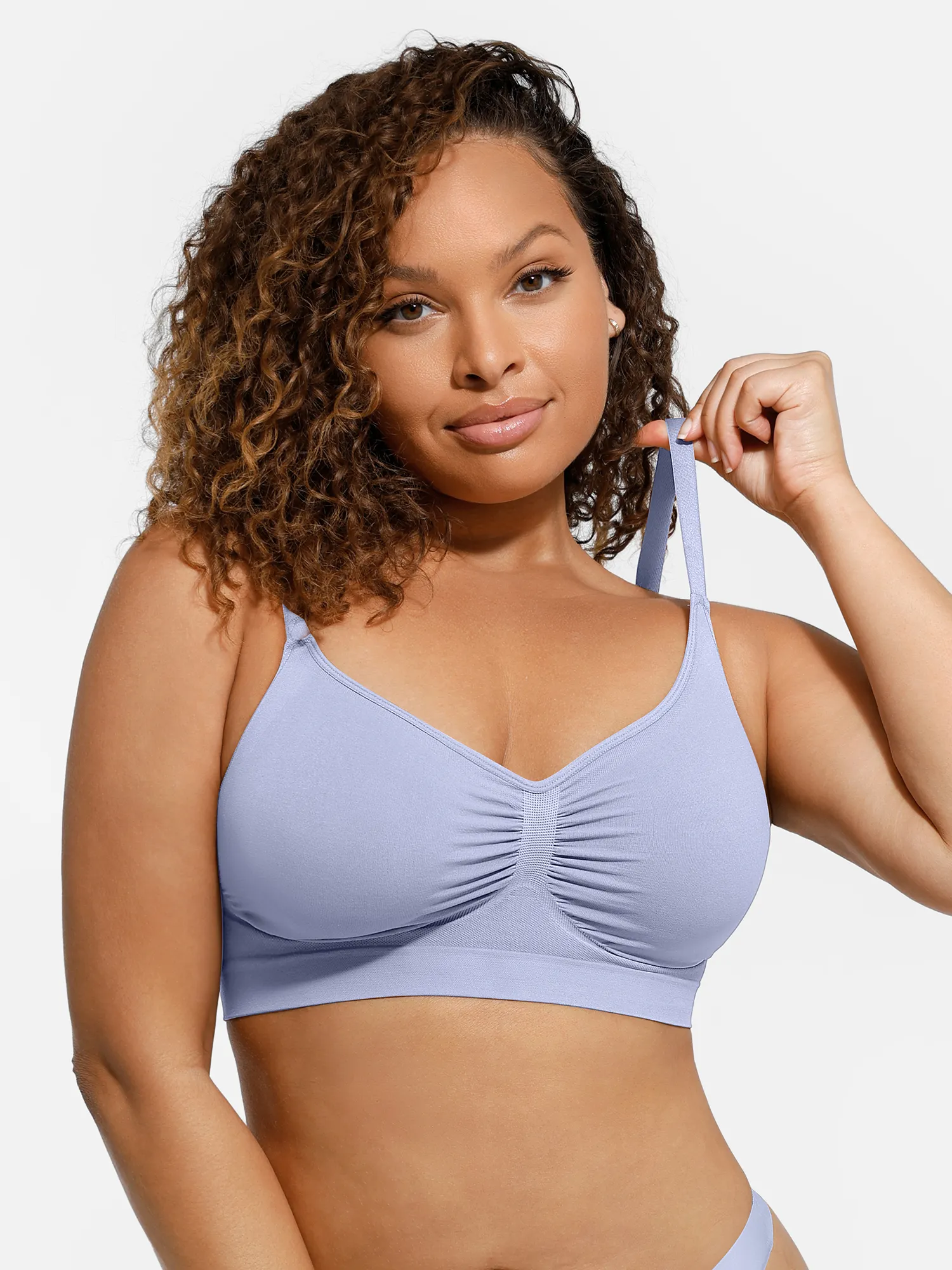 Feelingirl Everyday Wireless Bra Unlined Soft Bra - Image 41