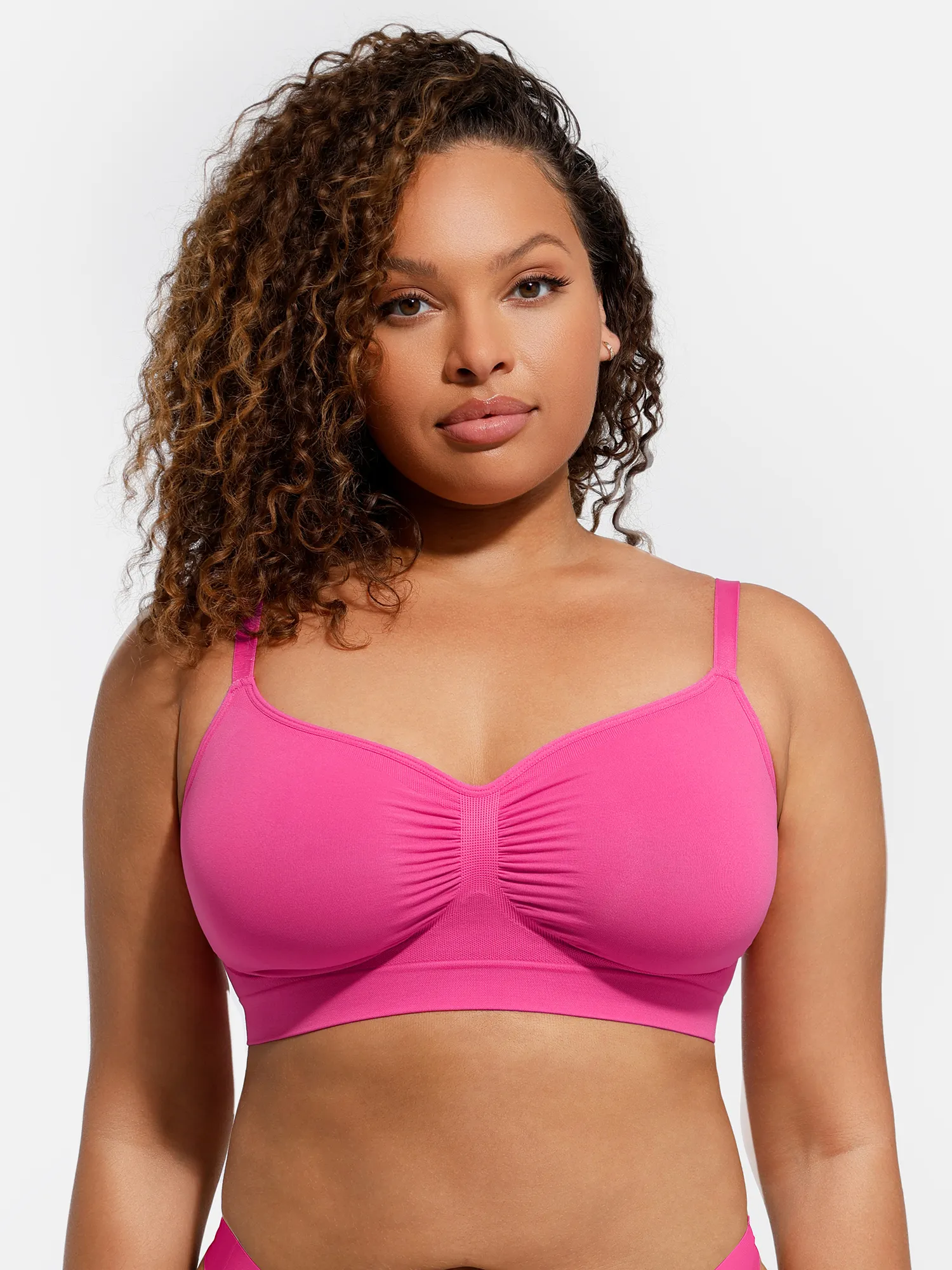 Feelingirl Everyday Wireless Bra Unlined Soft Bra - Image 49