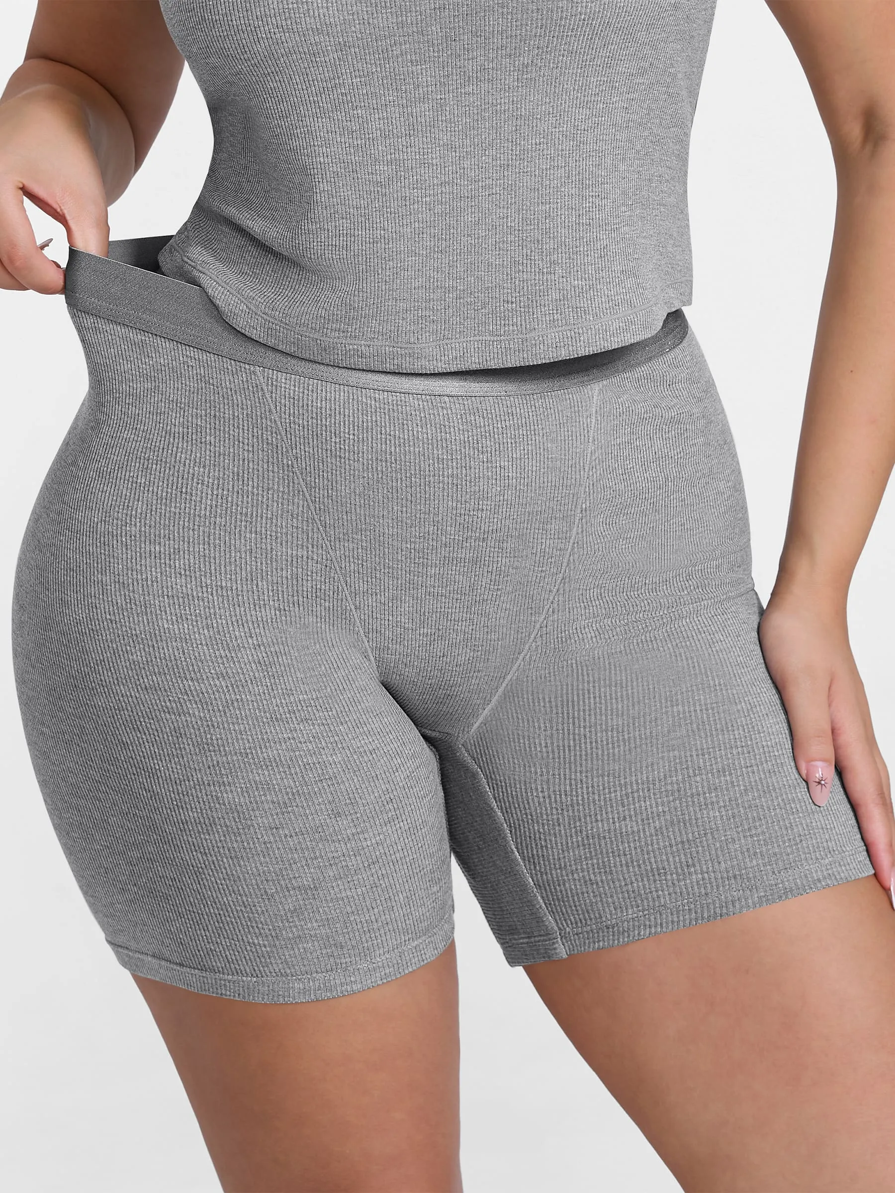Feelingirl Comfortable Stretchy Mid-Waist Boxer Shorts - Image 17