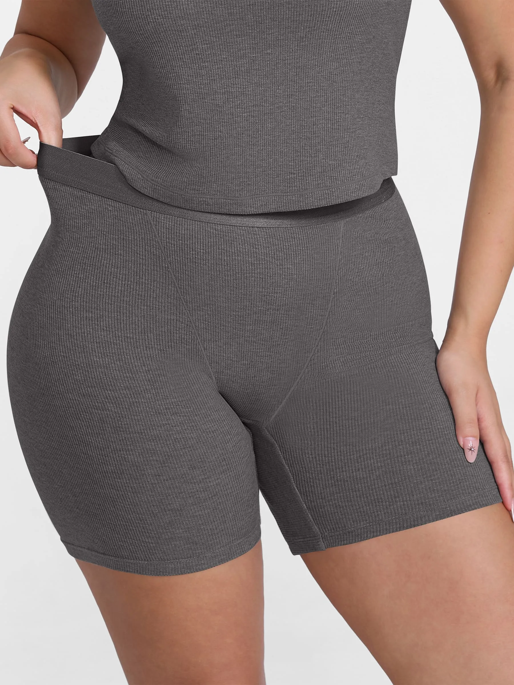 Feelingirl Comfortable Stretchy Mid-Waist Boxer Shorts - Image 25