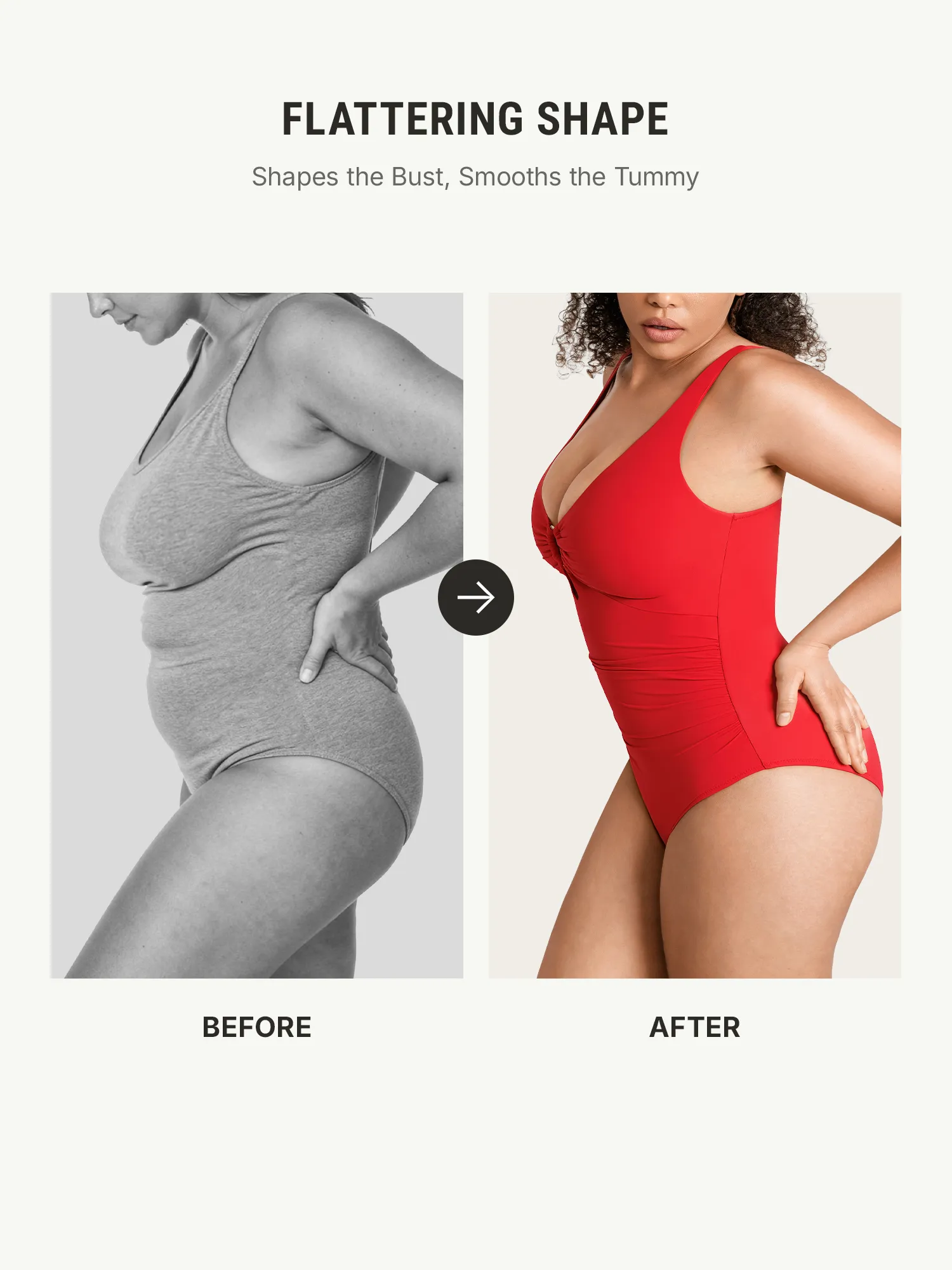 Feelingirl Deep V Metal Ring Ruched Sculpting Swimsuit - Image 61
