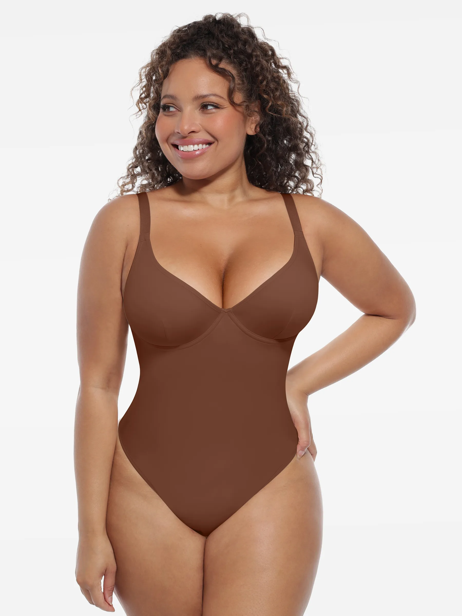 Feelingirl Deep V-Neck Shapewear Bodysuit - Image 10