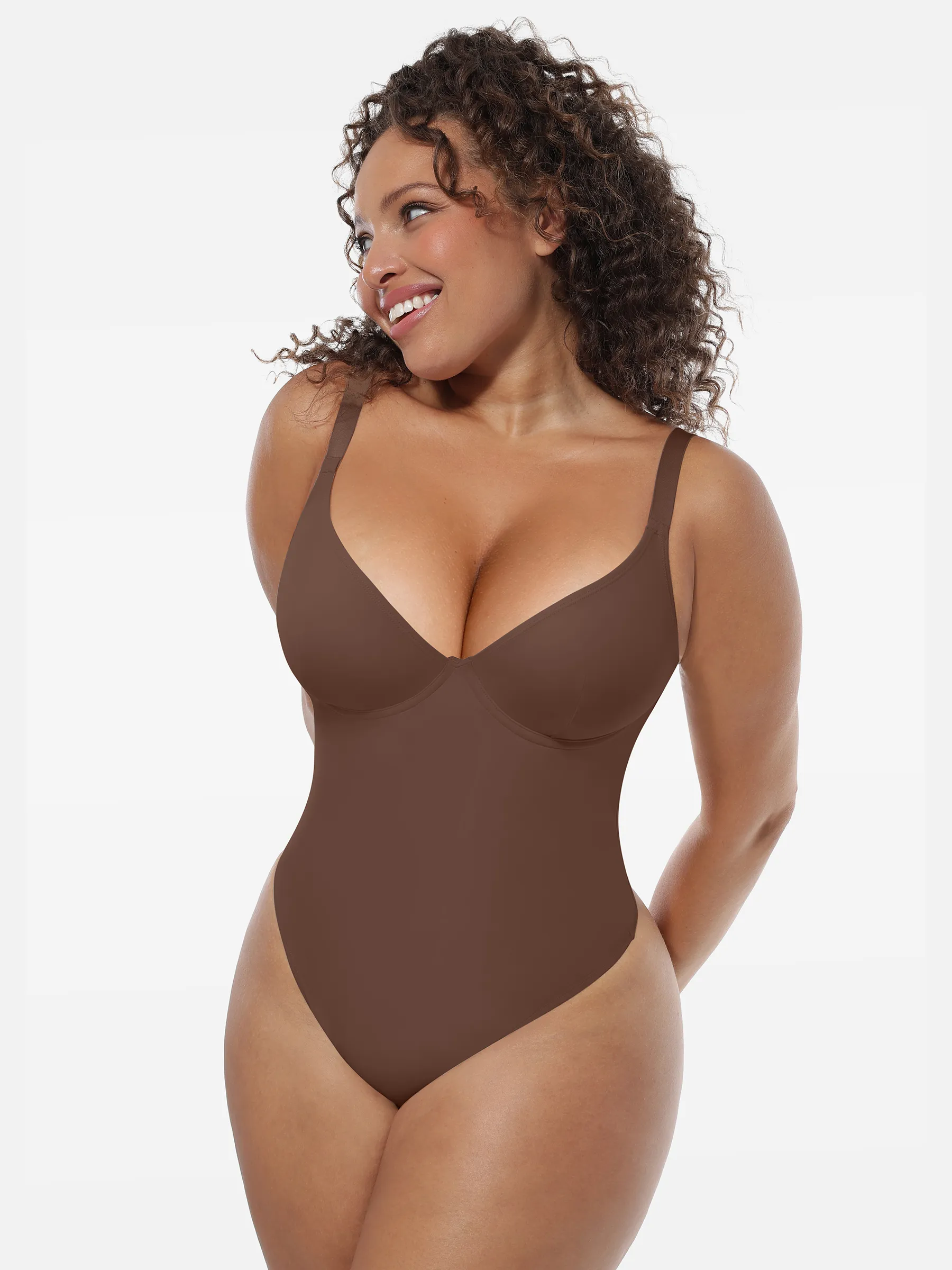 Feelingirl Deep V-Neck Shapewear Bodysuit - Image 21