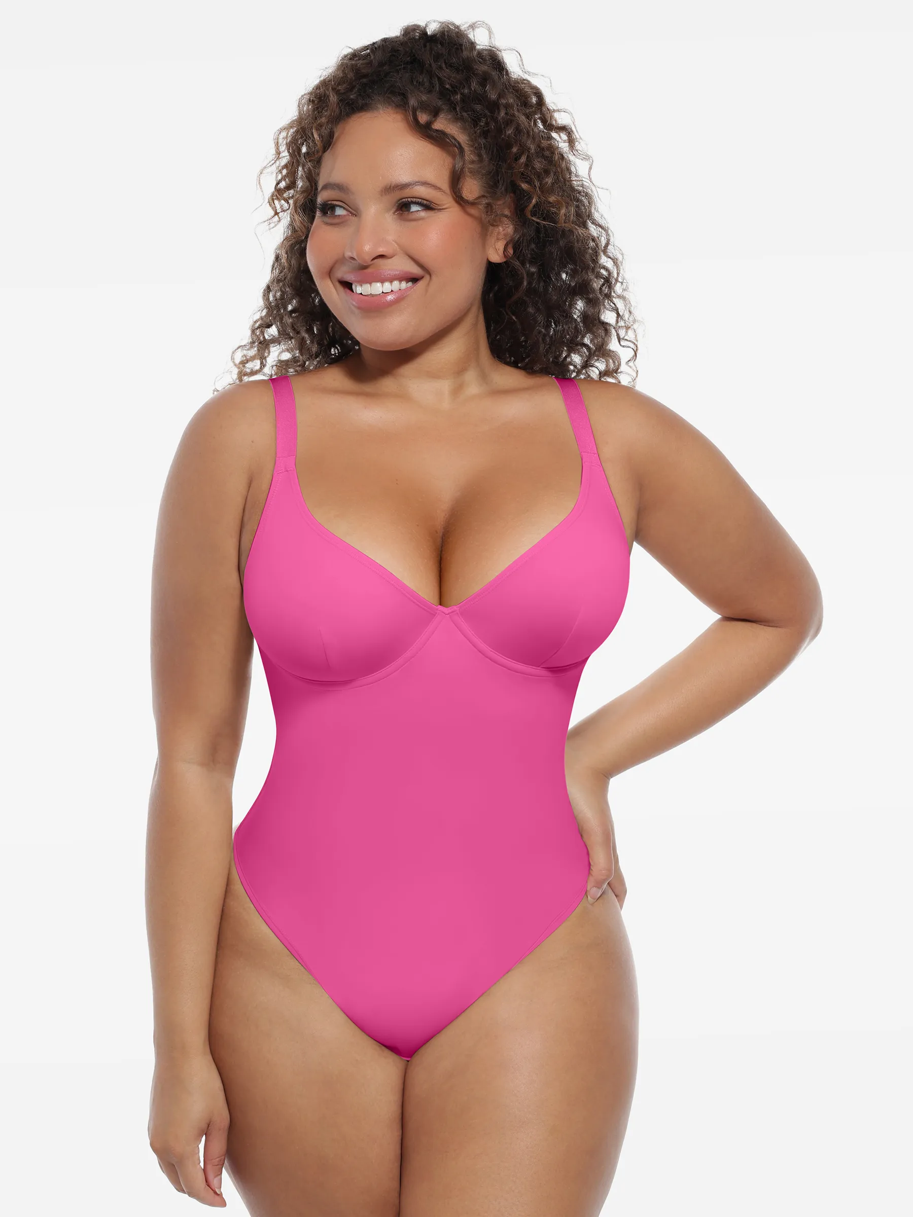 Feelingirl Deep V-Neck Shapewear Bodysuit - Image 31