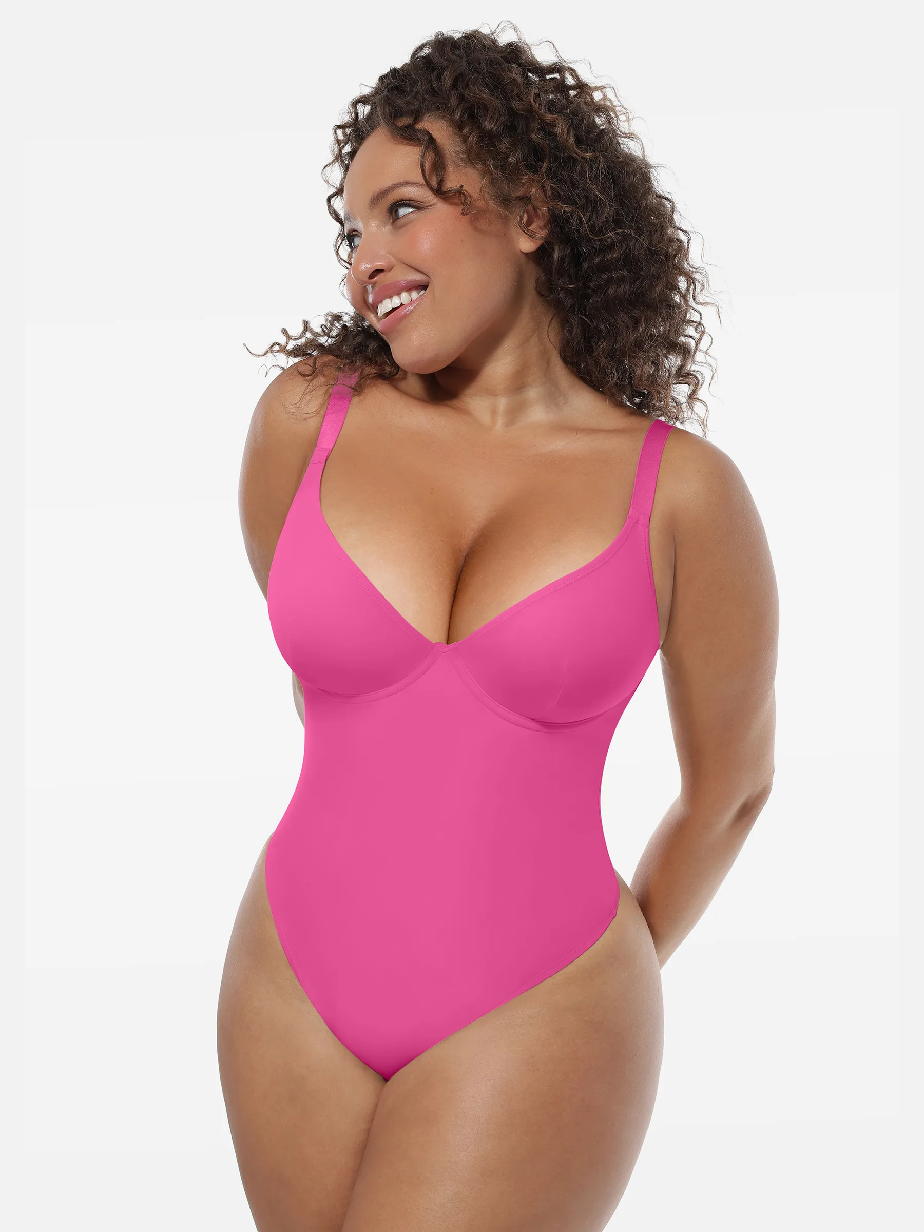 Feelingirl Deep V-Neck Shapewear Bodysuit - Image 35
