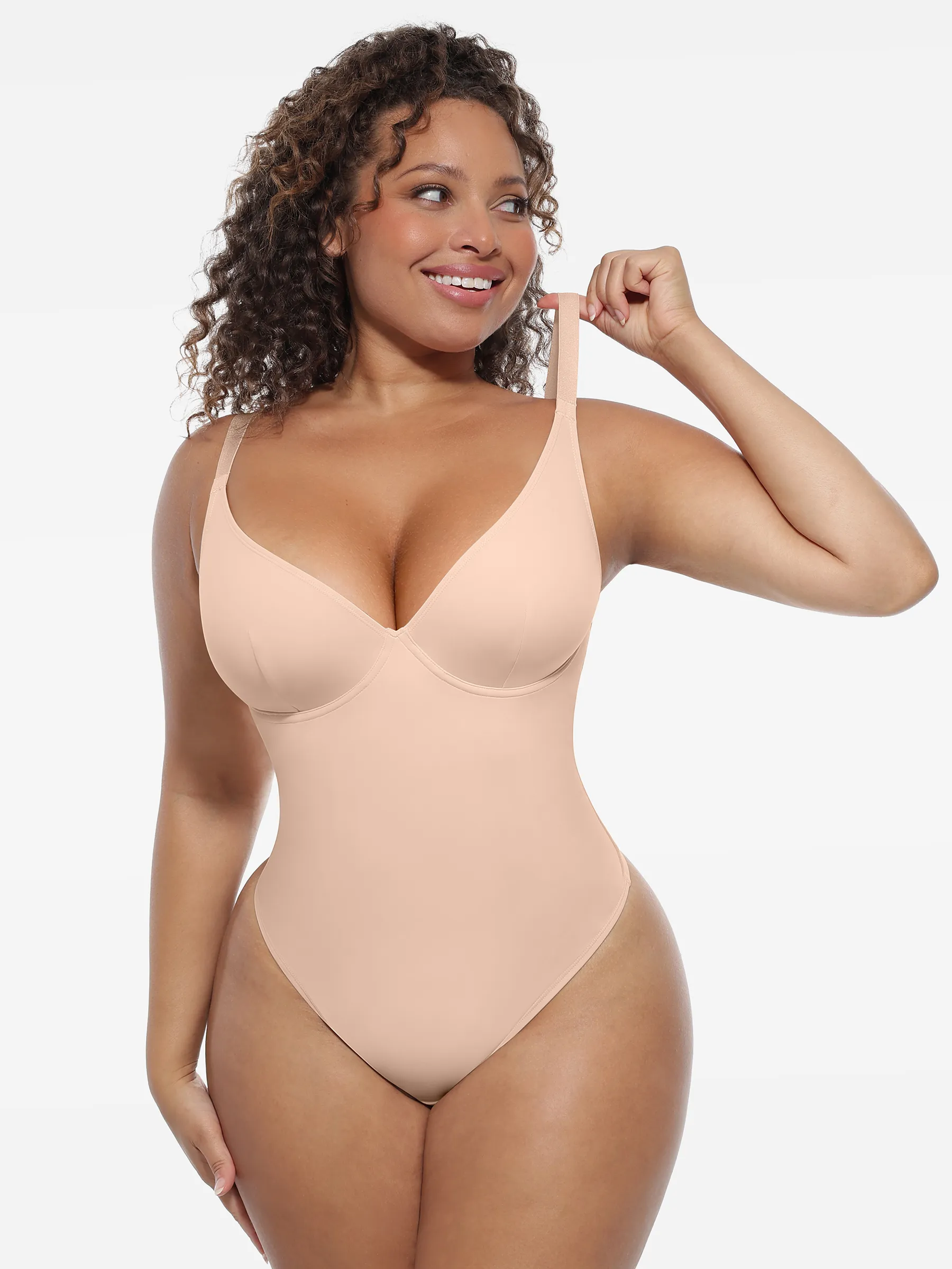 Feelingirl Deep V-Neck Shapewear Bodysuit - Image 43