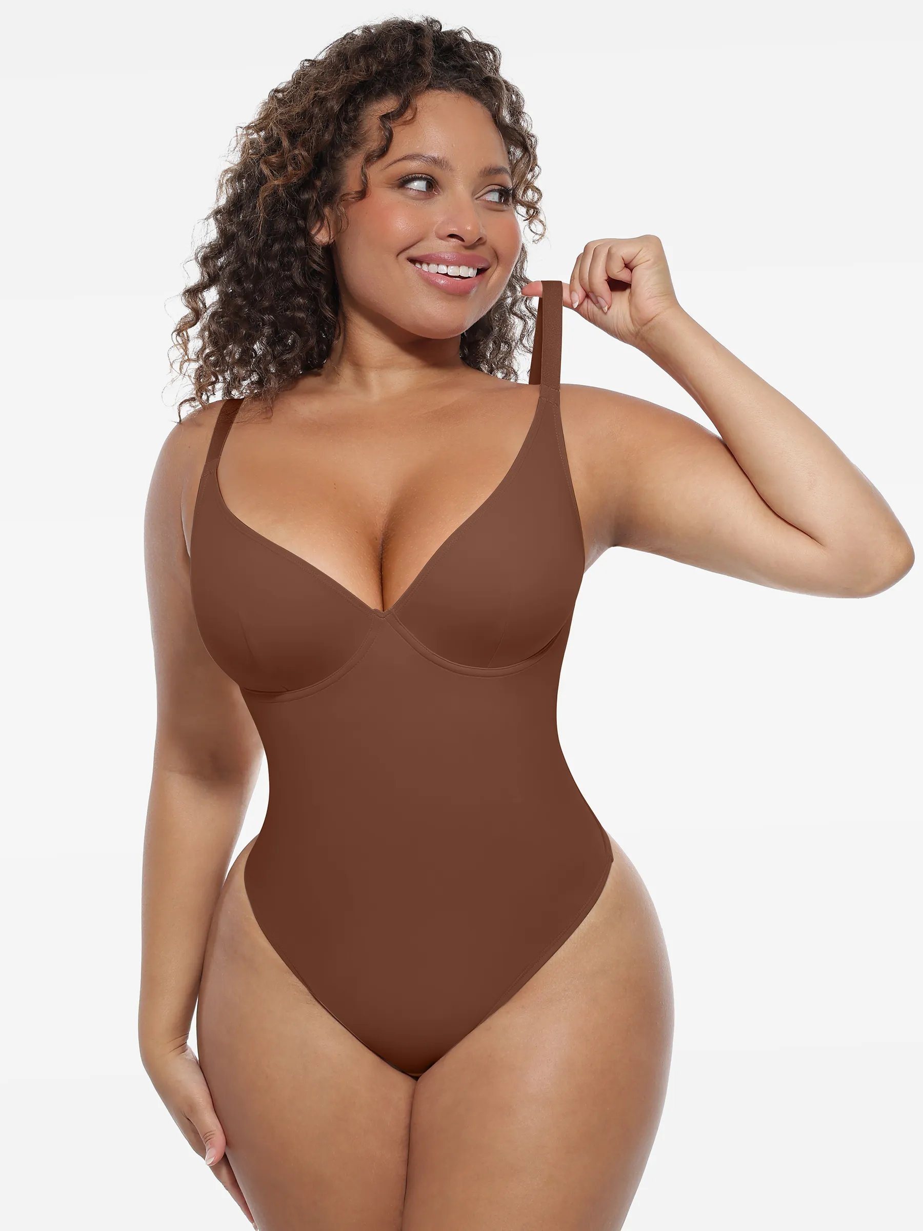 Feelingirl Deep V-Neck Shapewear Bodysuit - Image 8