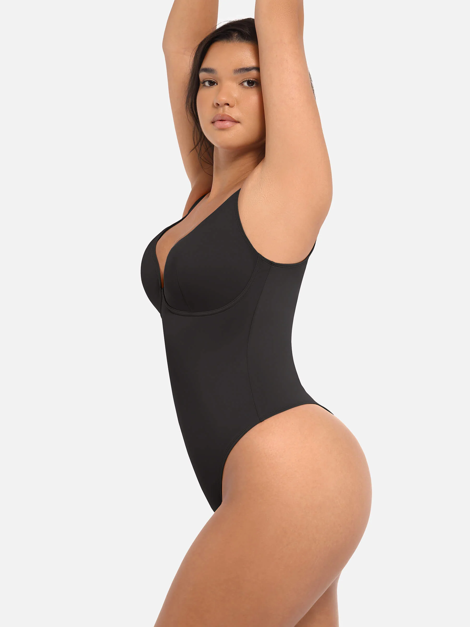 Feelingirl 2-Pack Deep V Neck Tummy Control Shapewear Bodysuit Bundle - Image 25