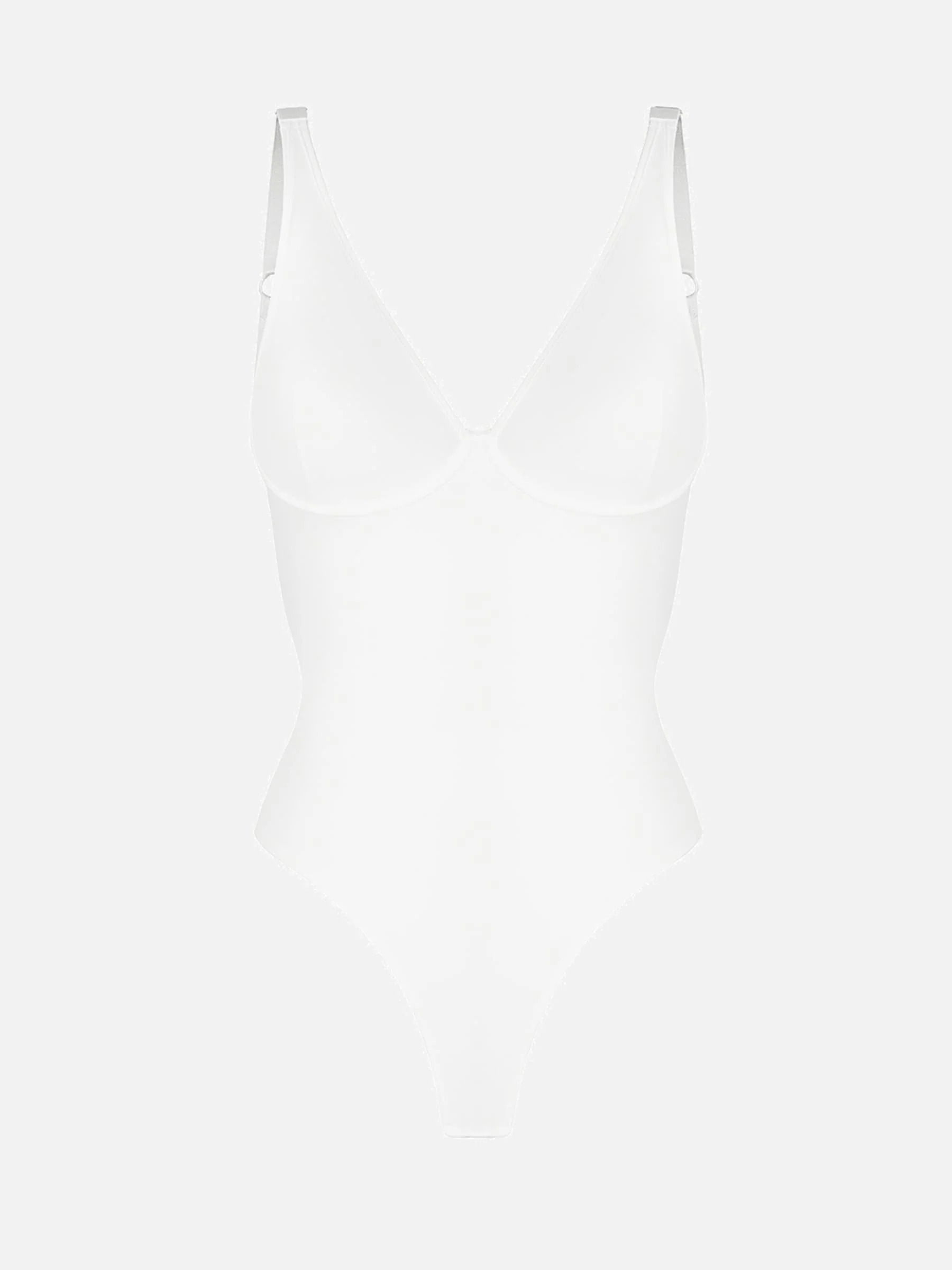 Feelingirl V Neck Tummy Control Shaping Bodysuit - Image 23