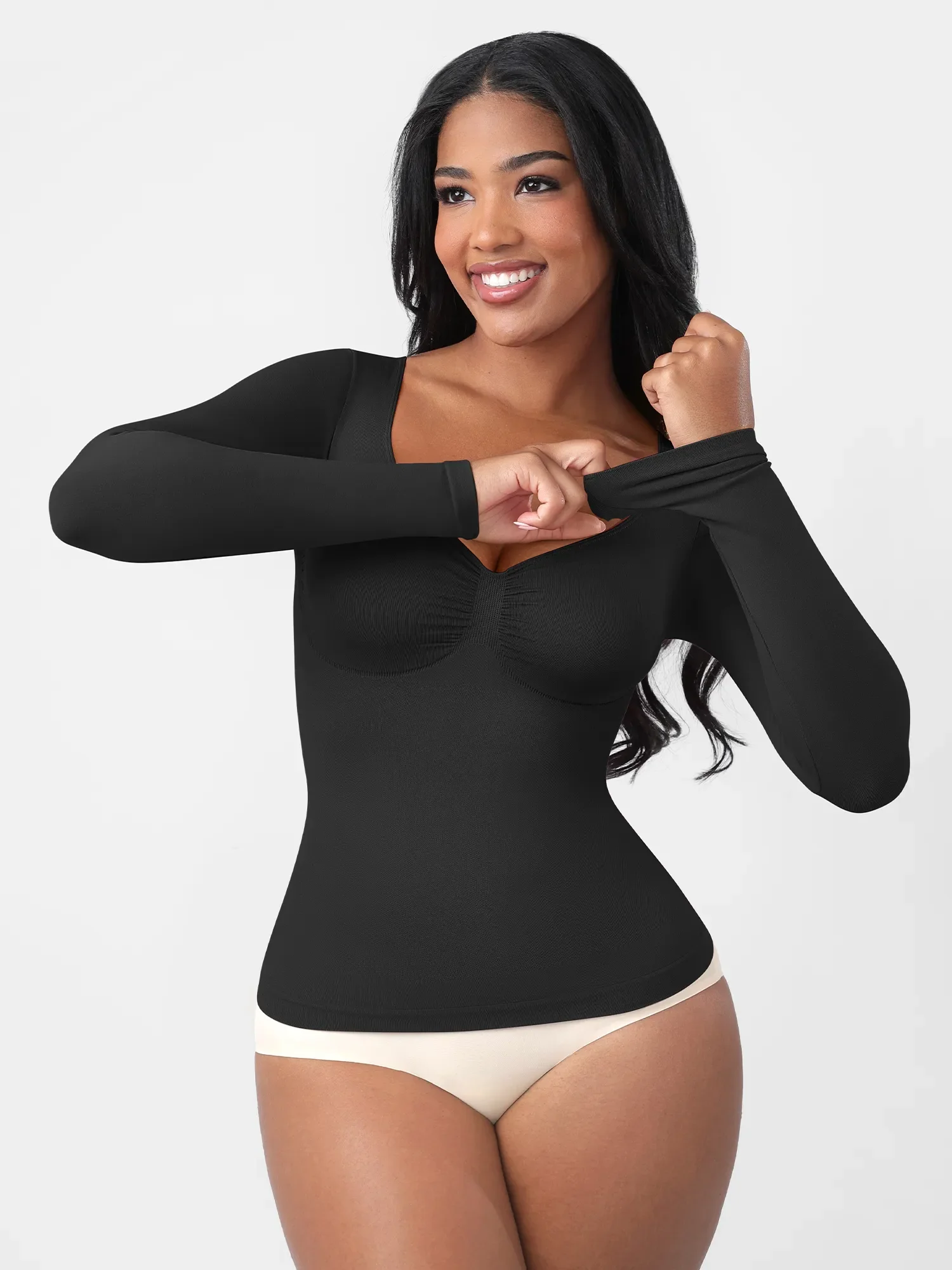 Feelingirl Everyday Seamless Long Sleeve Shaper - Image 11