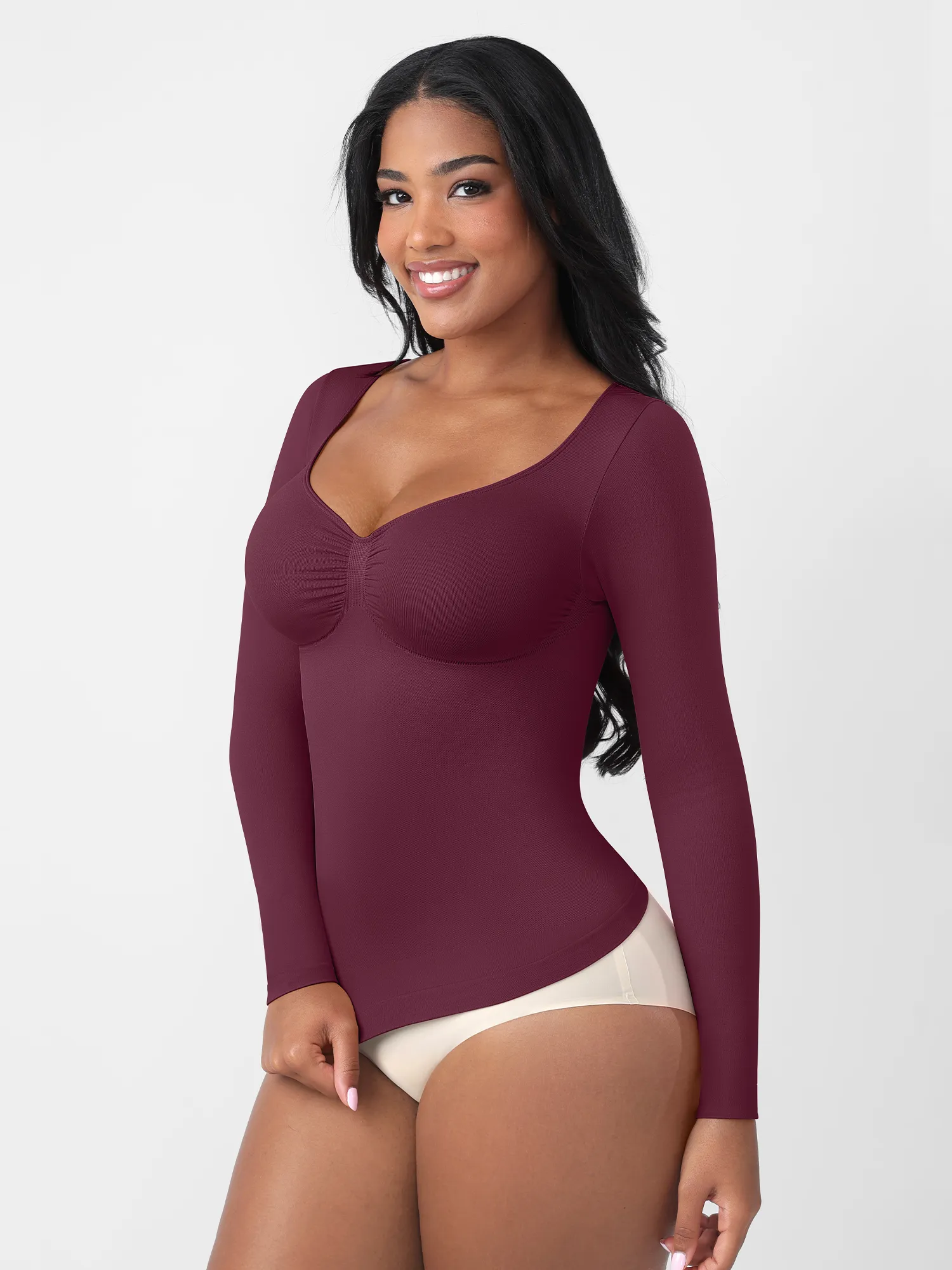Feelingirl Everyday Seamless Long Sleeve Shaper - Image 36