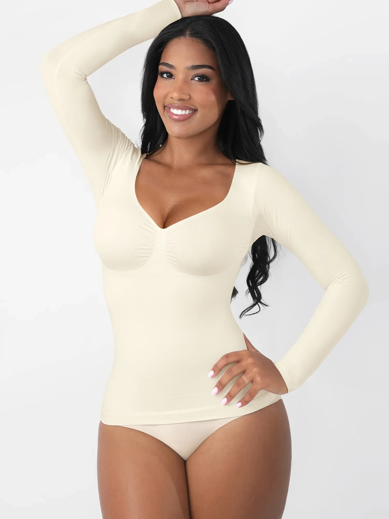 Feelingirl Everyday Seamless Long Sleeve Shaper - Image 41