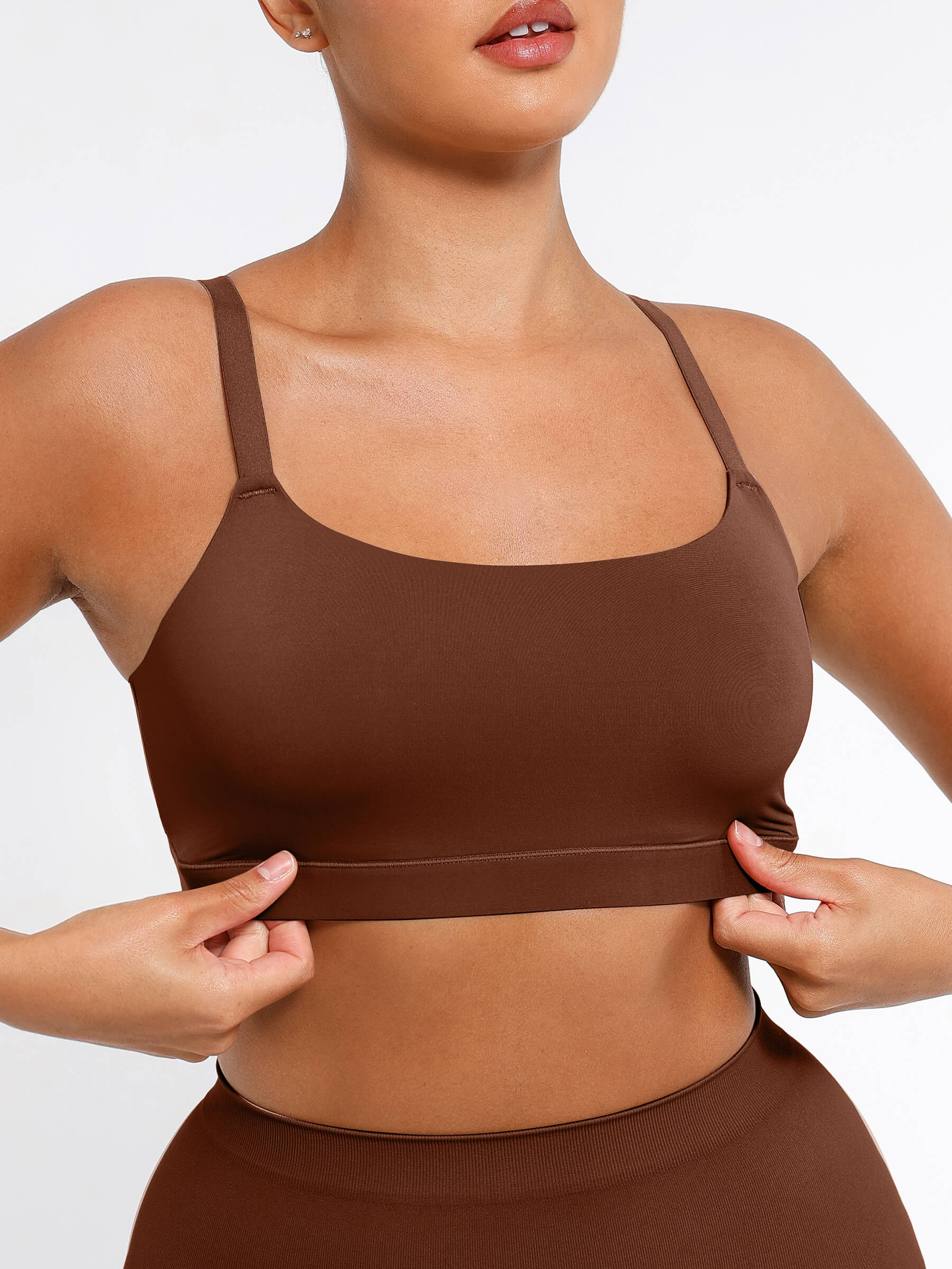 Feelingirl Everyday Wireless Invisible Square Neck Bra - Image 38