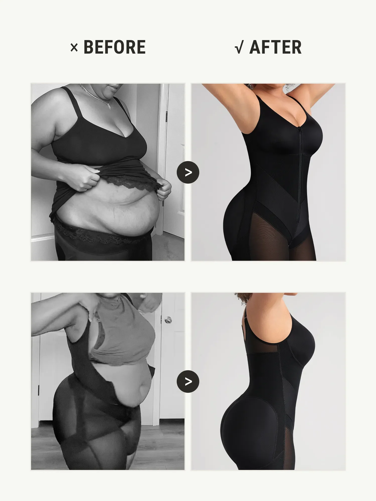 Feelingirl Full-Coverage Chest Faja Tummy Control Butt Lift Bodysuit - Image 14