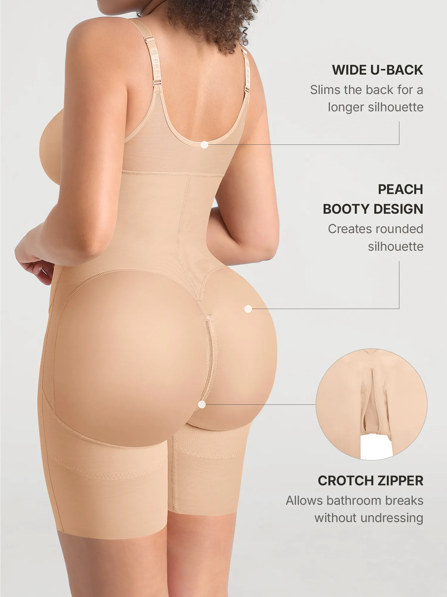 Feelingirl Full-Coverage Chest Faja Tummy Control Butt Lift Bodysuit - Image 21