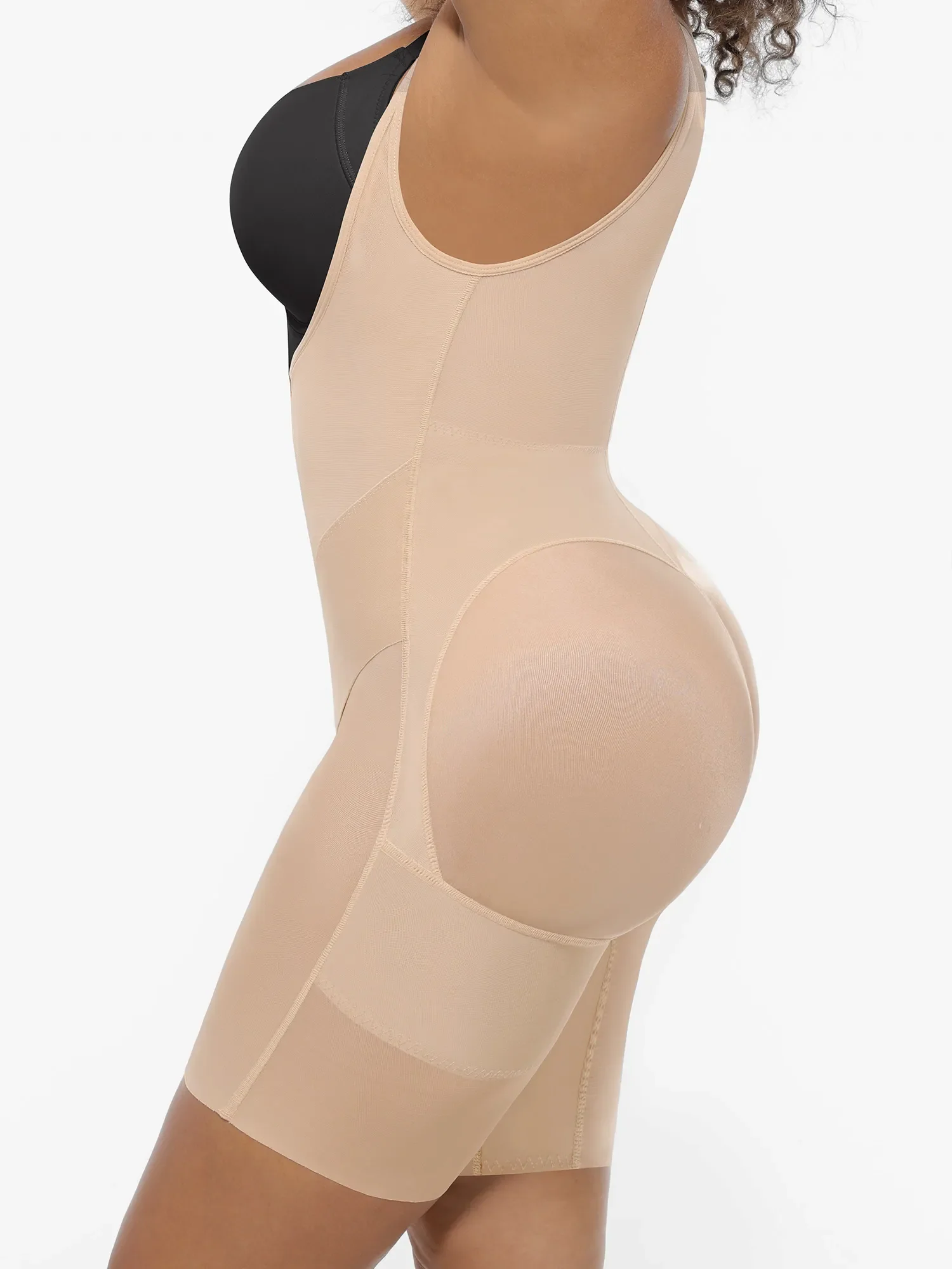 Feelingirl U-Shaped Shaping Lift Bodysuit & Unlined Soft Bra Bundle - Image 19