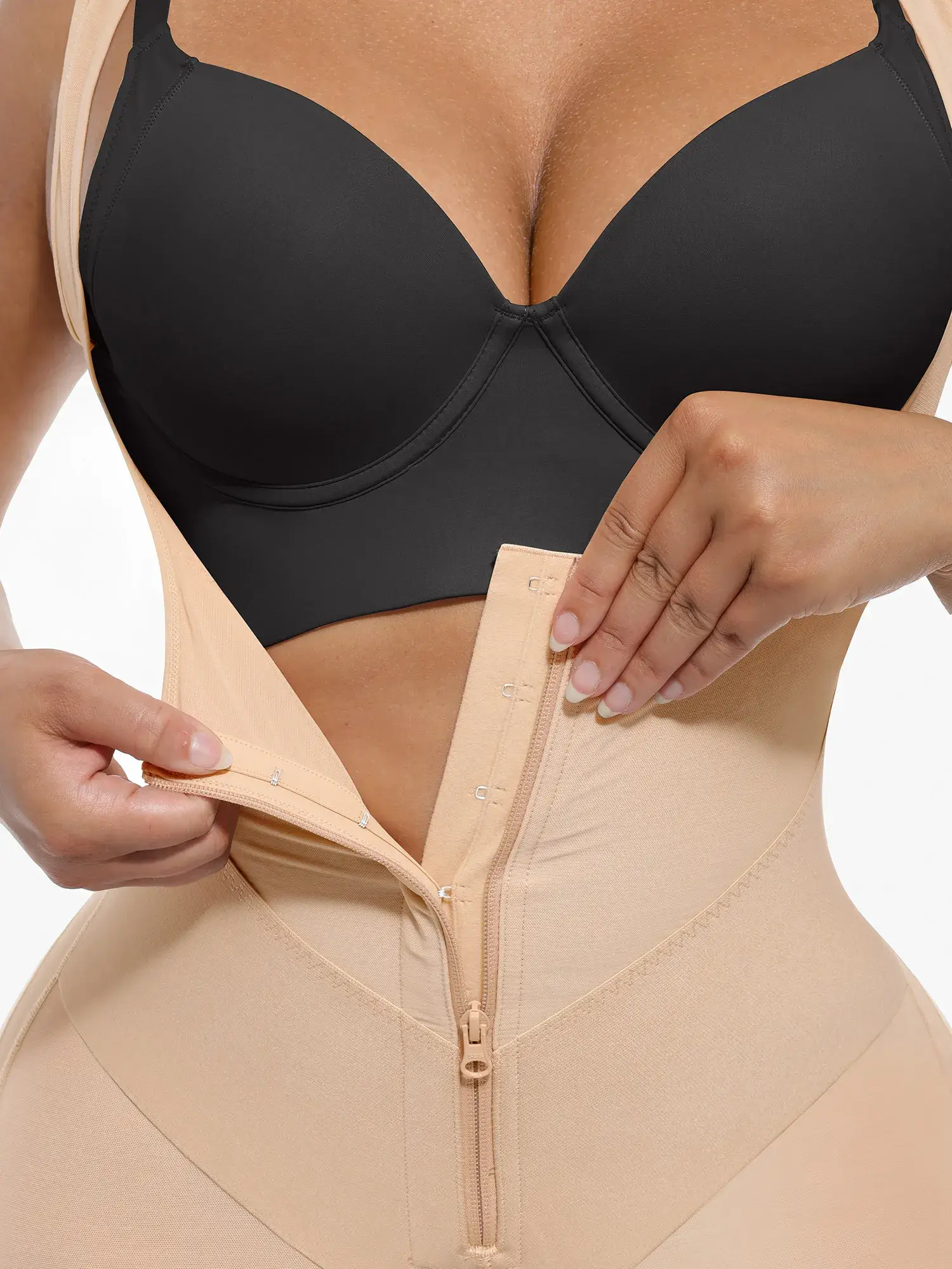 Feelingirl U-Shaped Shaping Lift Bodysuit & Unlined Soft Bra Bundle - Image 18