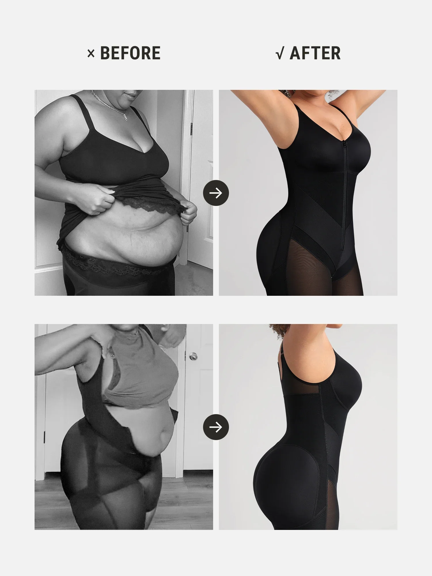 Feelingirl Full-Coverage Chest Faja Tummy Control Butt Lift Bodysuit - Image 5