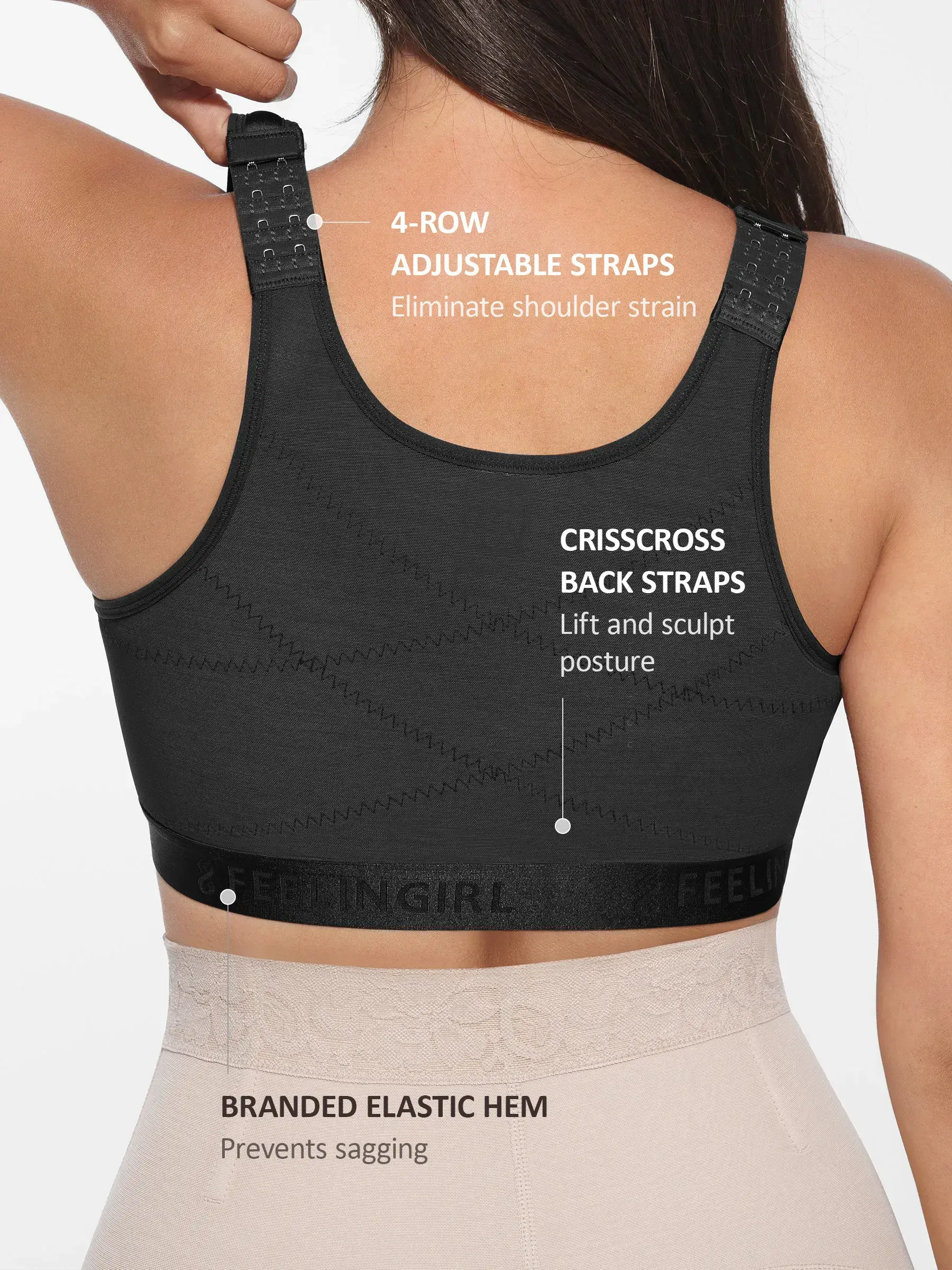 Feelingirl Full Coverage Post-Surgery Bra - Image 11