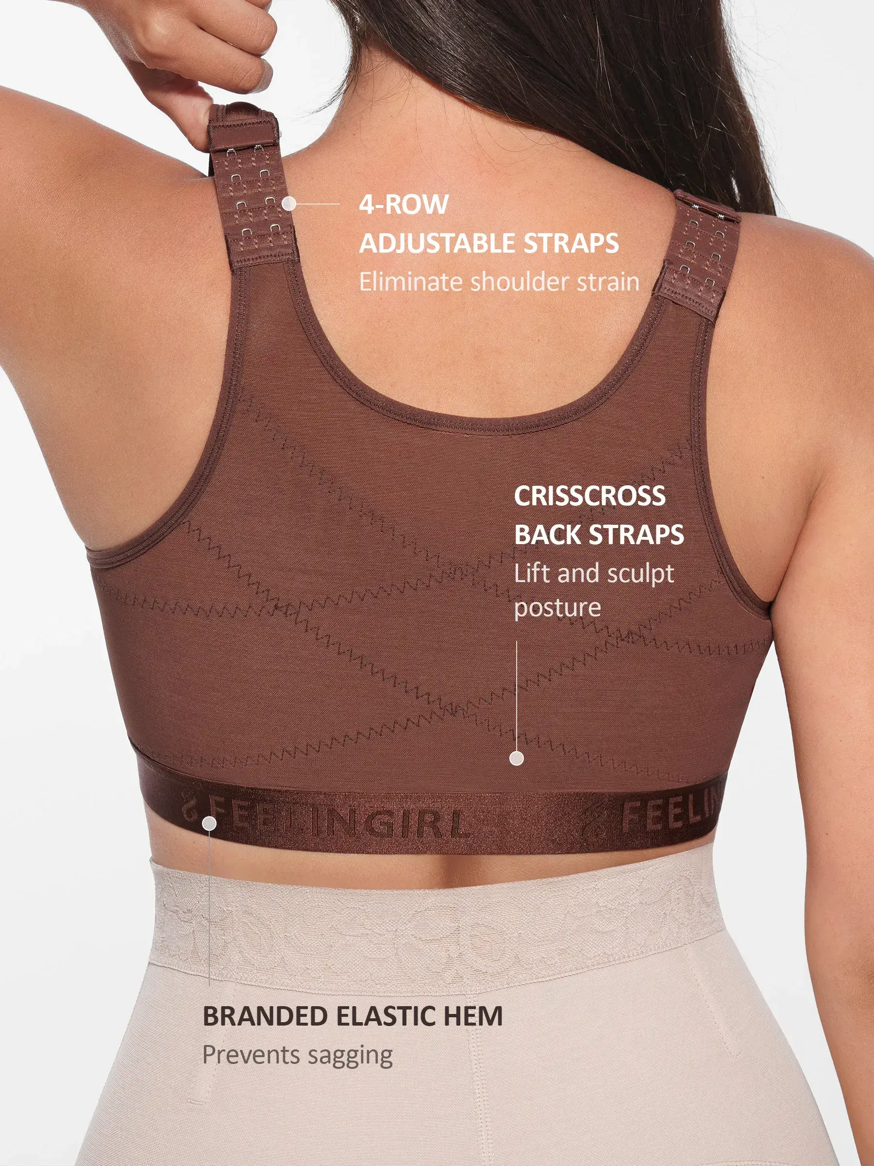 Feelingirl Full Coverage Post-Surgery Bra - Image 19