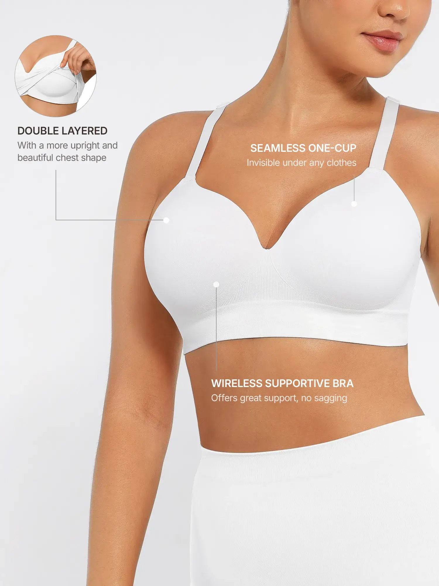 Feelingirl Full Coverage Push-Up Comfort Wireless Bra - Image 20