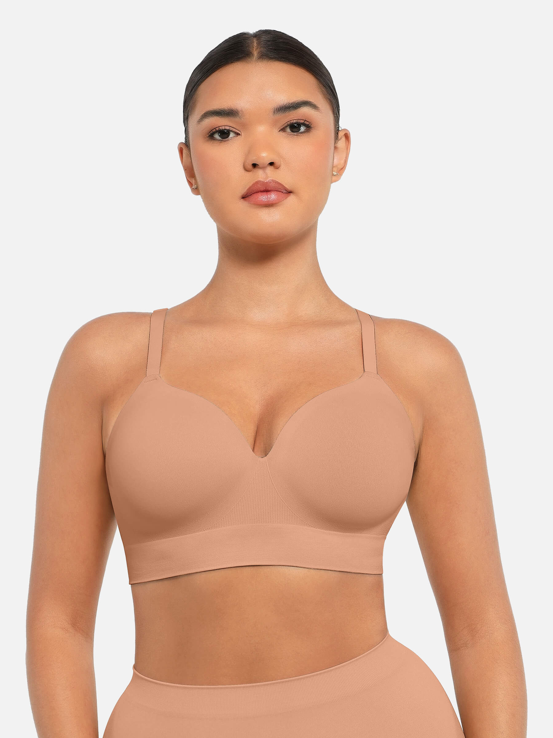 Feelingirl Wireless Push-Up Seamless Comfort Full Coverage Bra Bundle - Image 4
