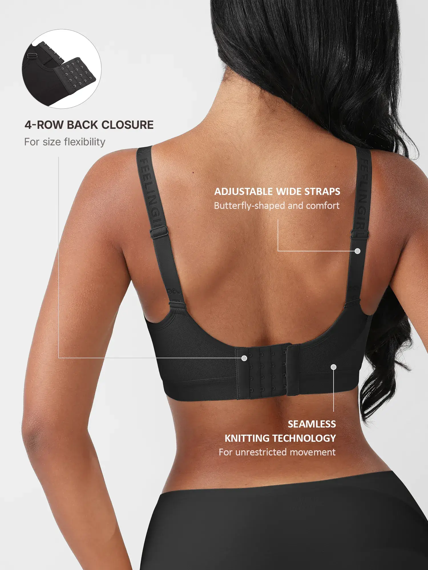 Feelingirl Full Coverage Smoothing Wireless Bra - Image 11
