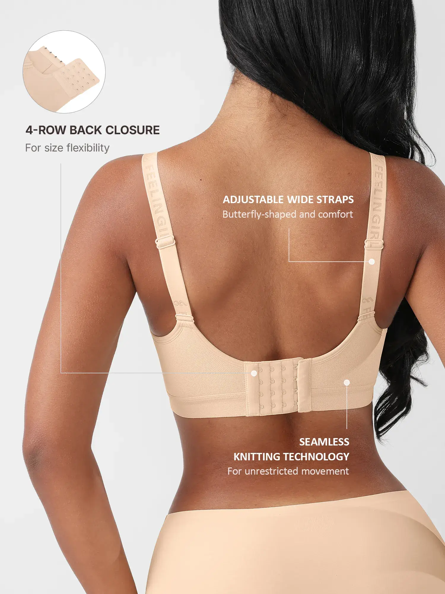 Feelingirl Full Coverage Smoothing Wireless Bra - Image 19